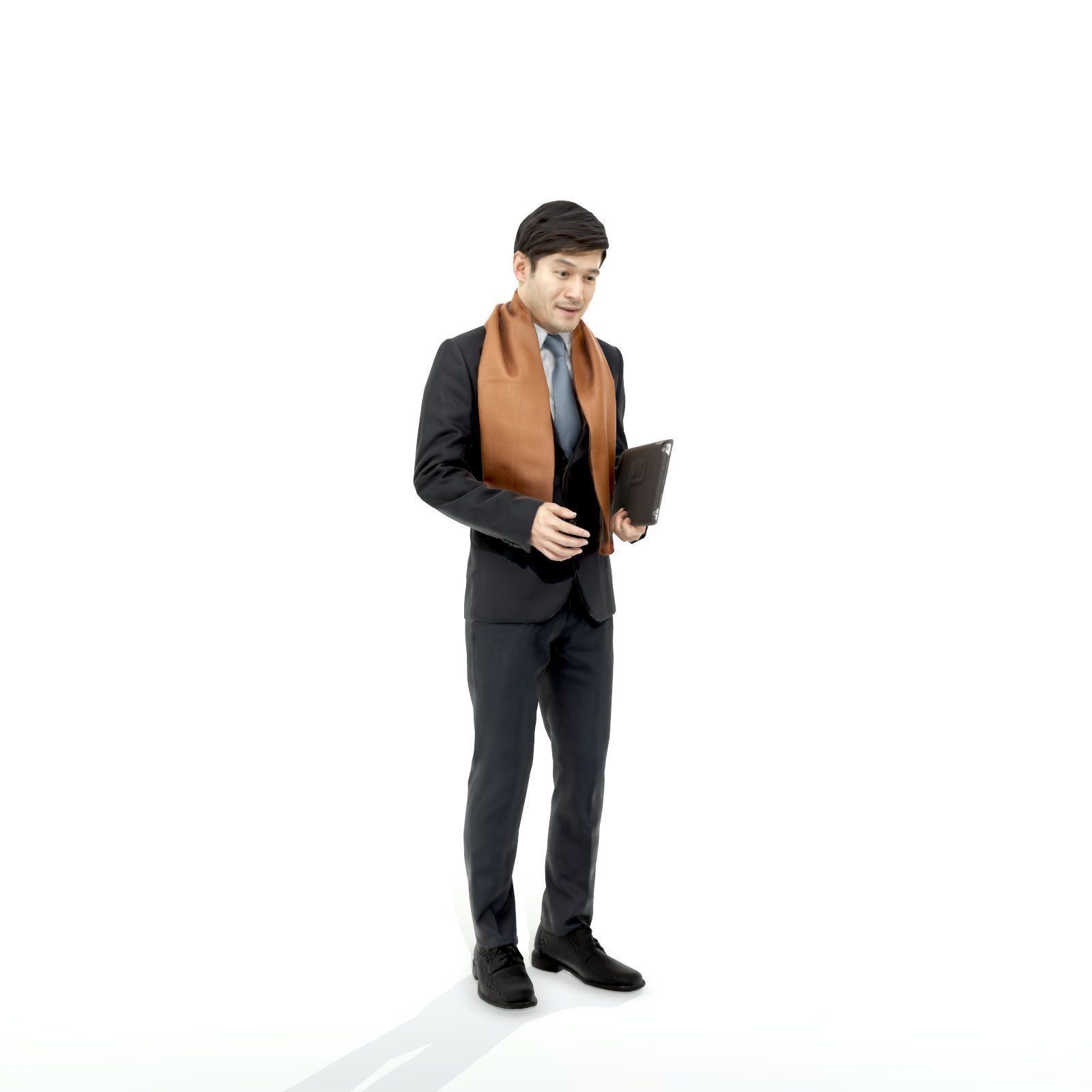 Business Man with Brown Scarf and Tablet BMan0310-HD2-O01P01-S 3D model_16