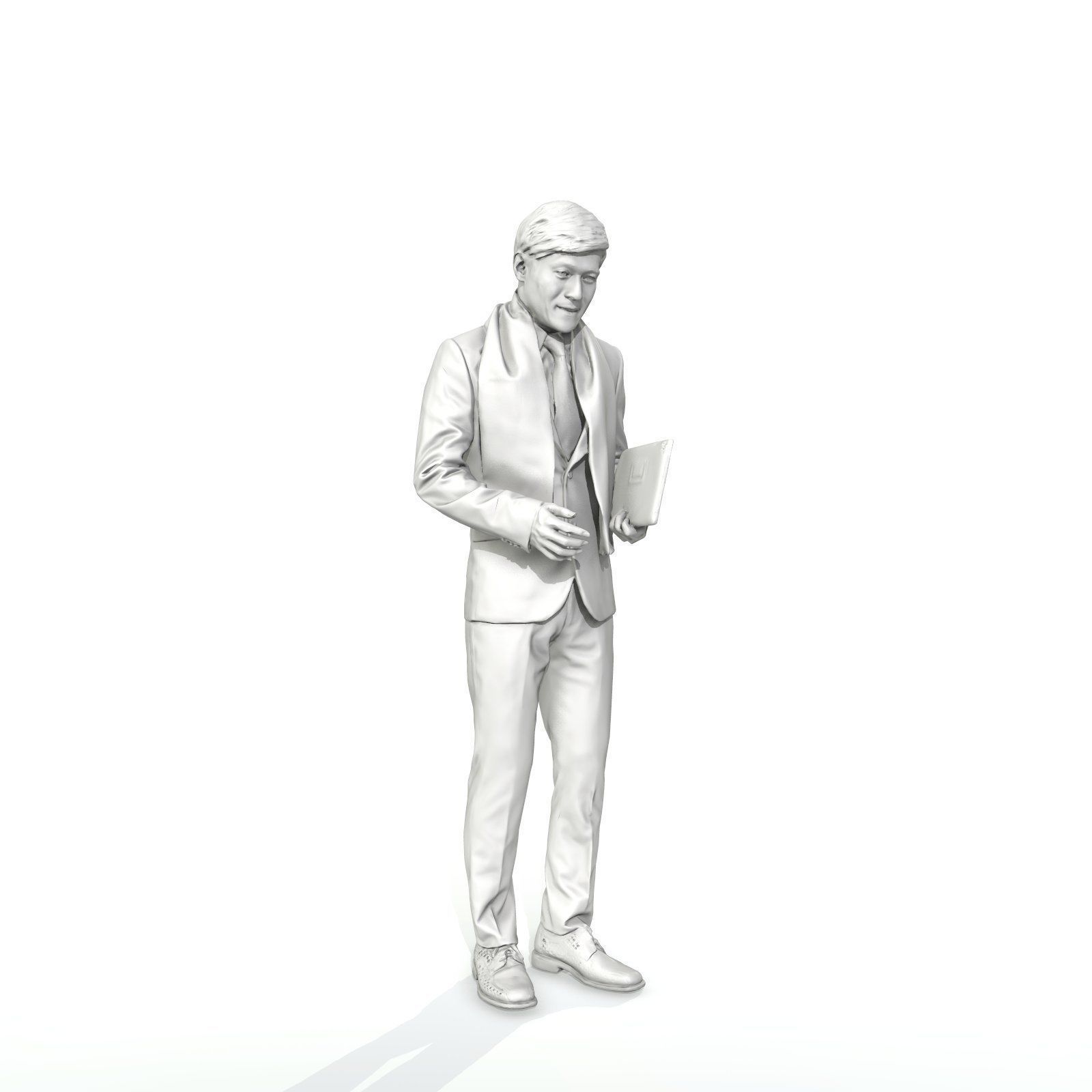 Business Man with Brown Scarf and Tablet BMan0310-HD2-O01P01-S 3D model_33