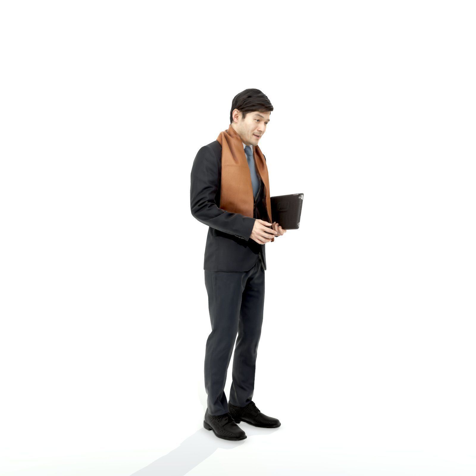 Business Man with Brown Scarf and Tablet BMan0310-HD2-O01P01-S 3D model_40