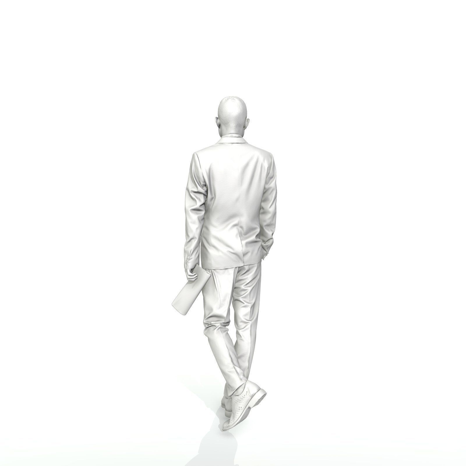 Business Man with Suit Holding Magazine BMan0308-HD2-O01P01-S 3D model_47