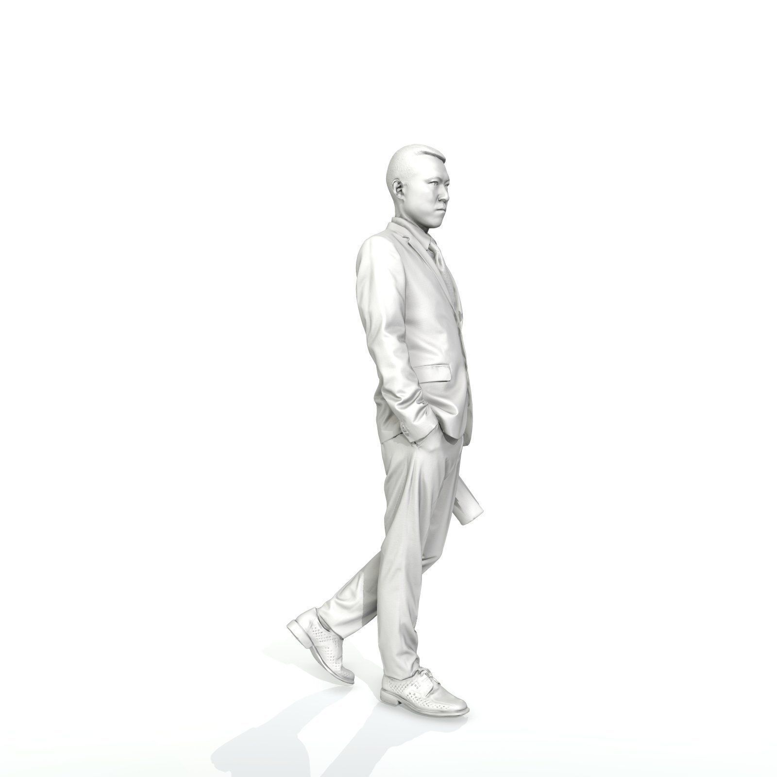 Business Man with Suit Holding Magazine BMan0308-HD2-O01P01-S 3D model_61