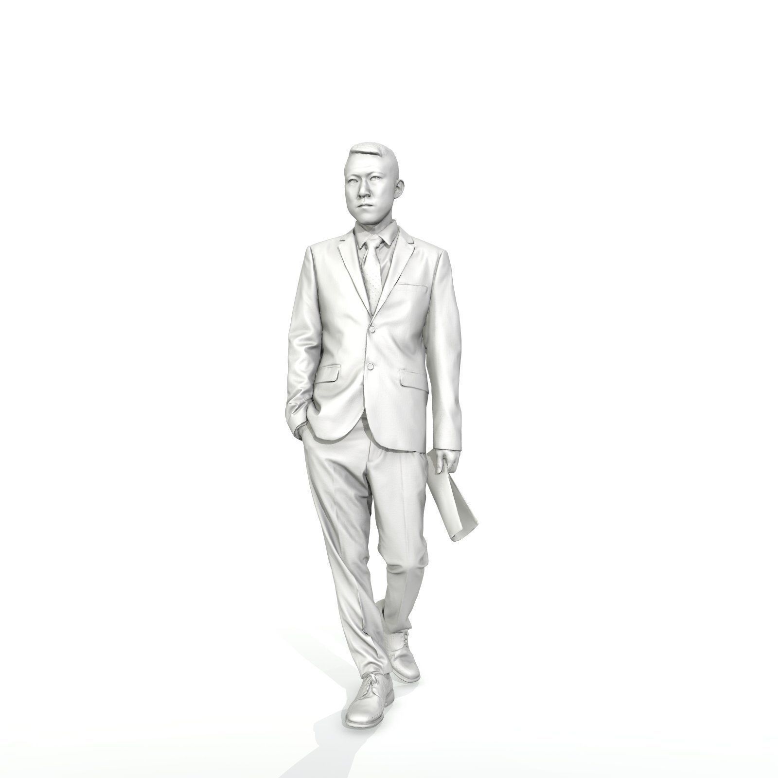 Business Man with Suit Holding Magazine BMan0308-HD2-O01P01-S 3D model_52