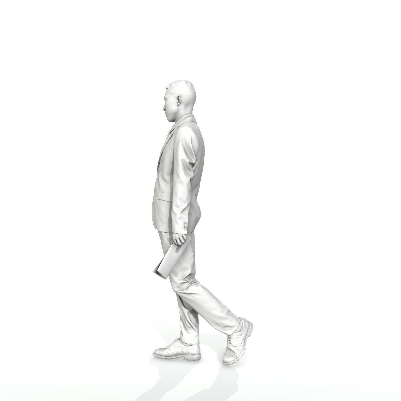 Business Man with Suit Holding Magazine BMan0308-HD2-O01P01-S 3D model_25