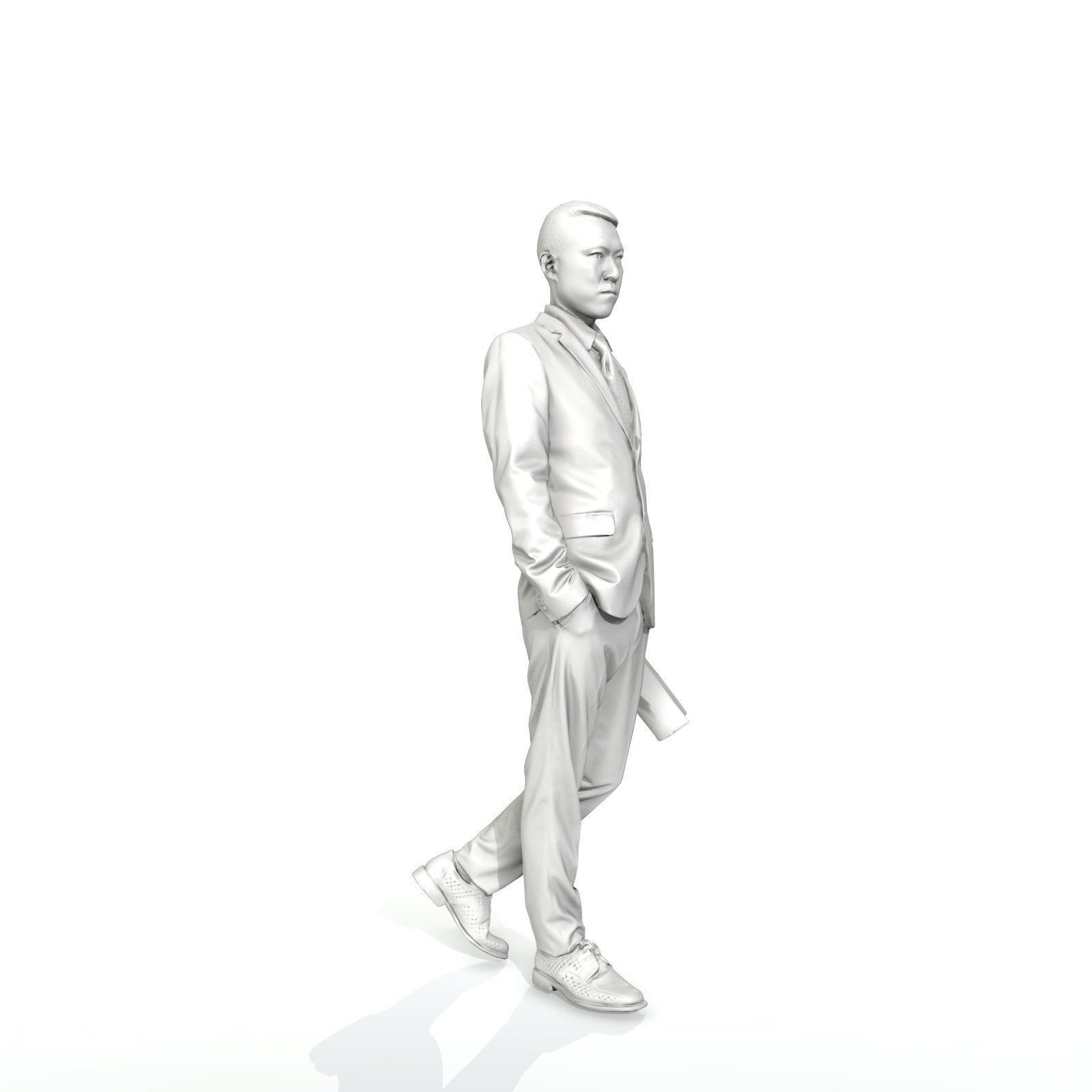 Business Man with Suit Holding Magazine BMan0308-HD2-O01P01-S 3D model_45