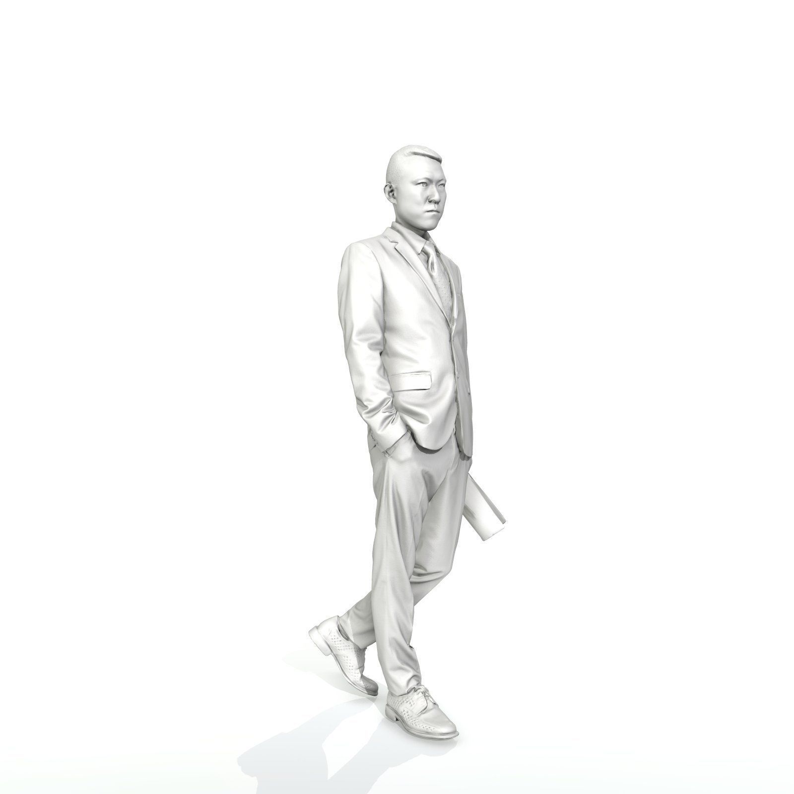 Business Man with Suit Holding Magazine BMan0308-HD2-O01P01-S 3D model_48