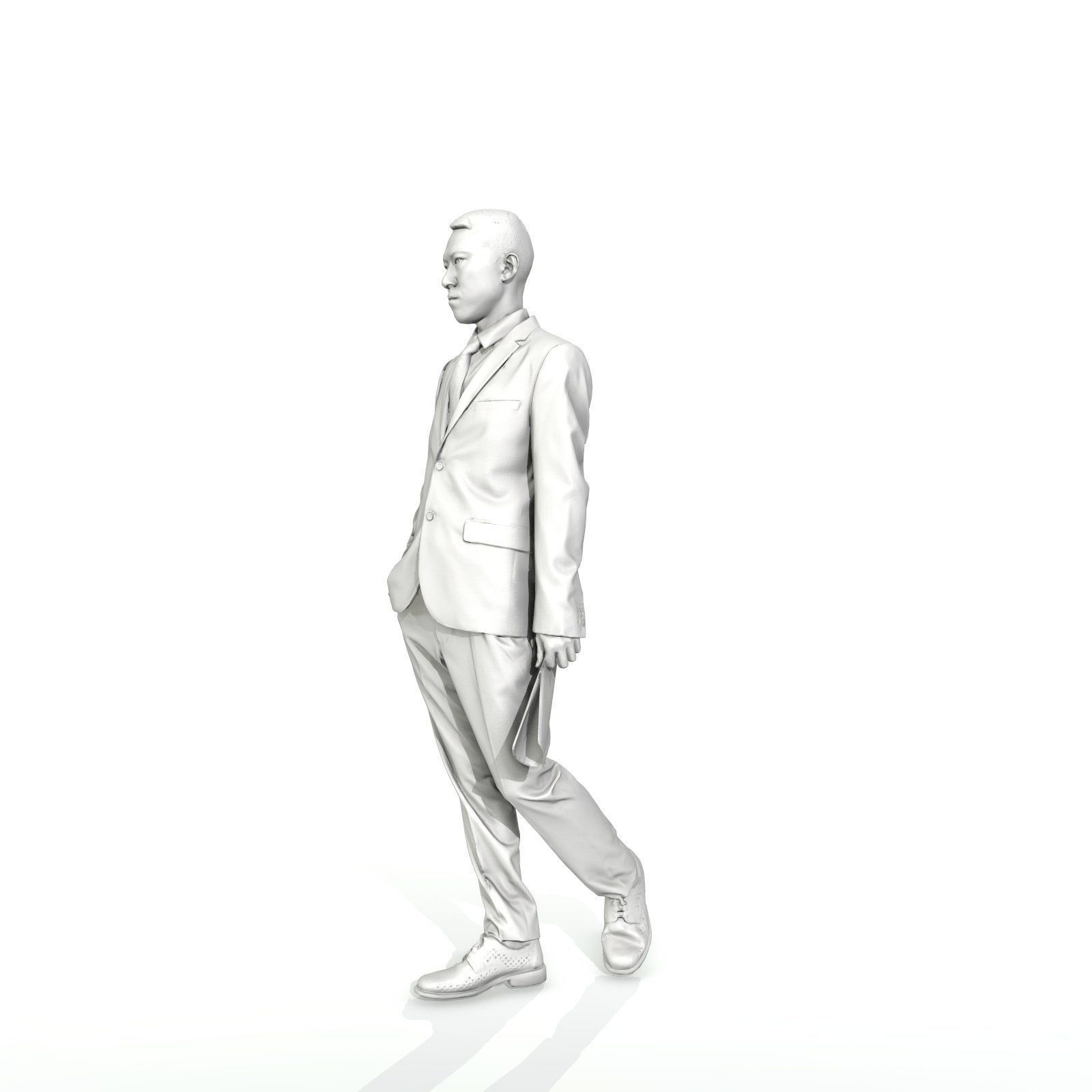 Business Man with Suit Holding Magazine BMan0308-HD2-O01P01-S 3D model_44