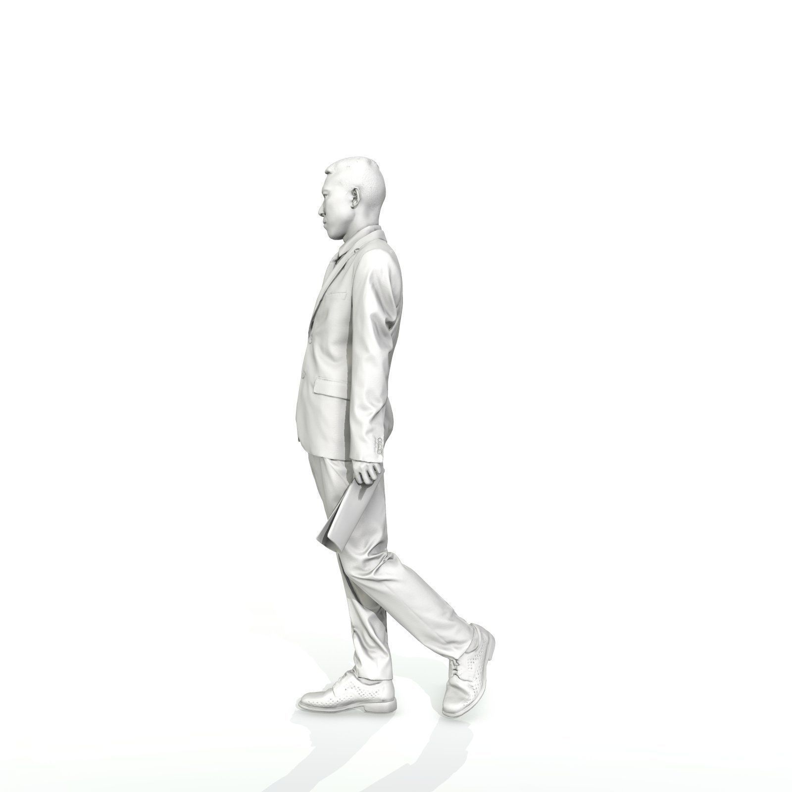 Business Man with Suit Holding Magazine BMan0308-HD2-O01P01-S 3D model_56