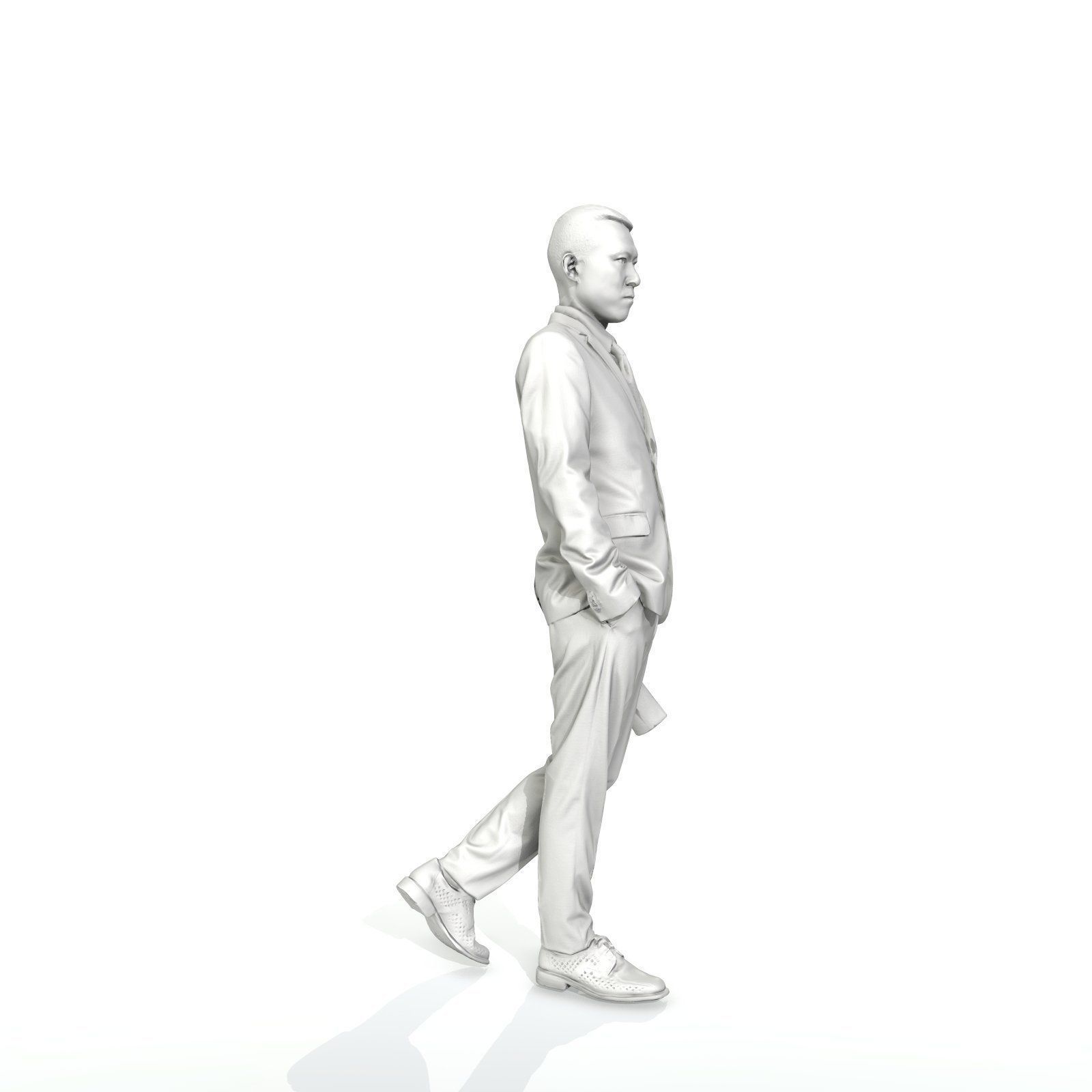 Business Man with Suit Holding Magazine BMan0308-HD2-O01P01-S 3D model_66