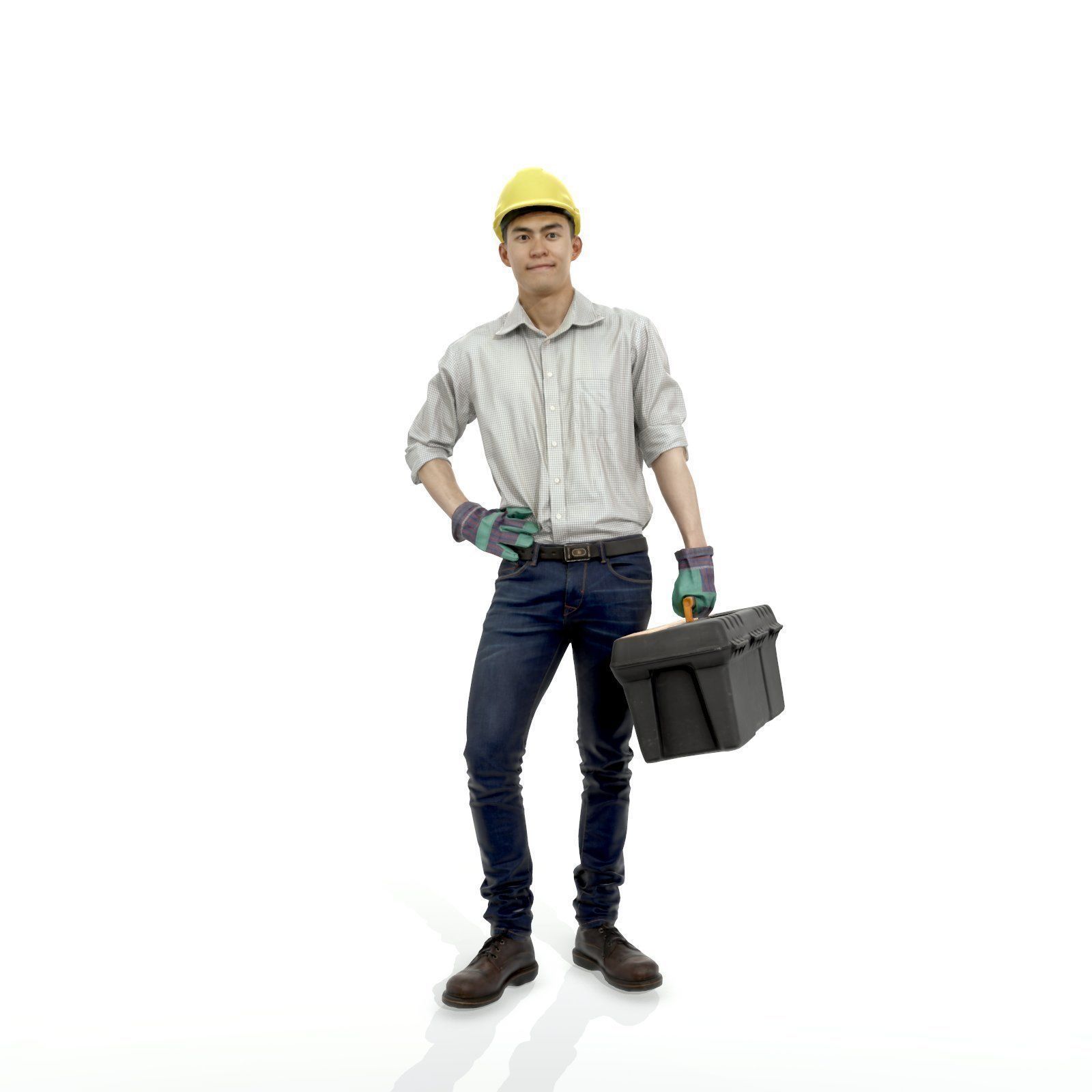 Man with Yellow Helmet Holding Toolbox WMan0308-HD2-O01P01-S 3D model_18