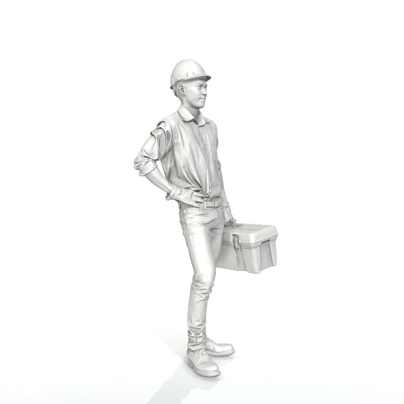 Man with Yellow Helmet Holding Toolbox WMan0308-HD2-O01P01-S 3D model_64