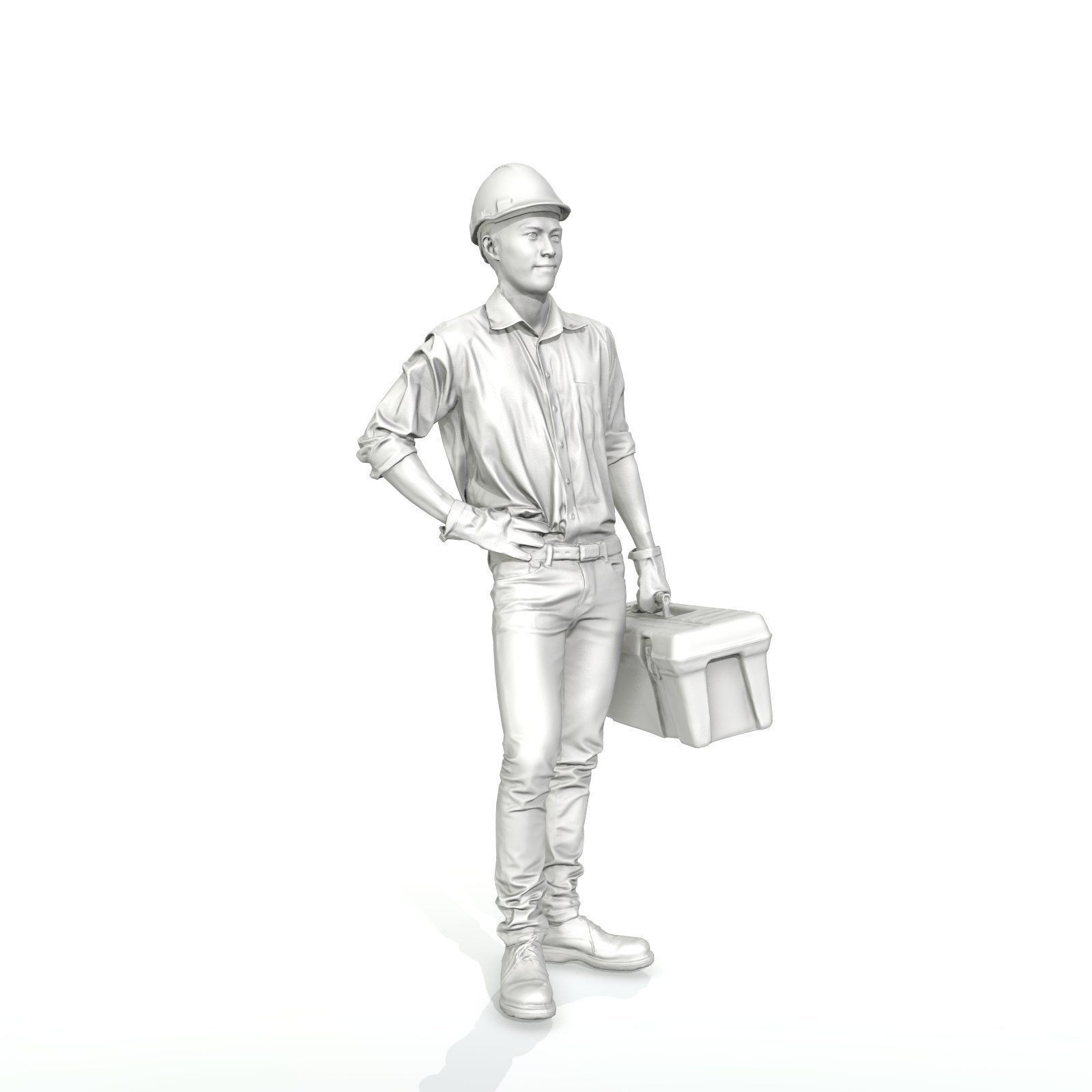 Man with Yellow Helmet Holding Toolbox WMan0308-HD2-O01P01-S 3D model_5