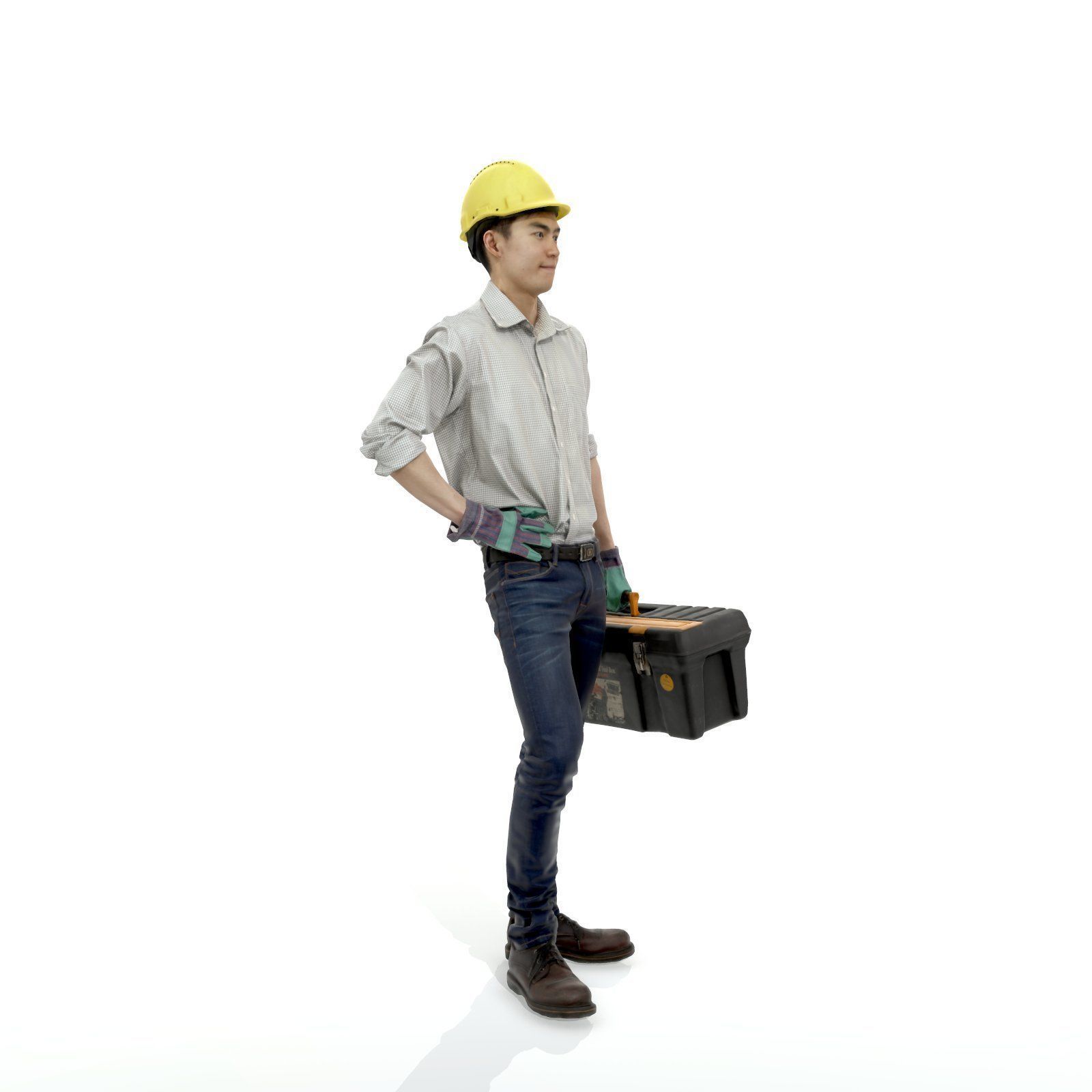 Man with Yellow Helmet Holding Toolbox WMan0308-HD2-O01P01-S 3D model_15