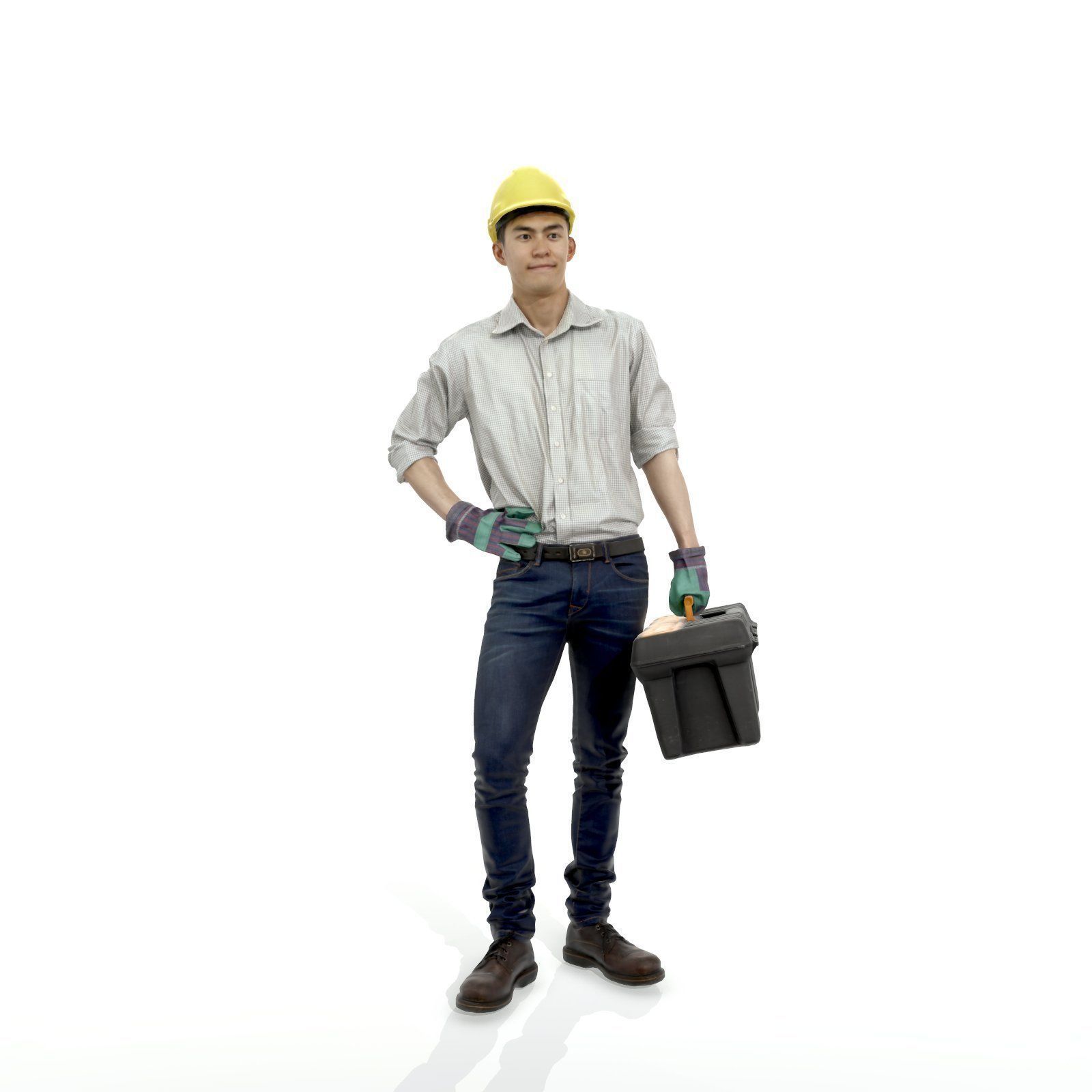 Man with Yellow Helmet Holding Toolbox WMan0308-HD2-O01P01-S 3D model_20