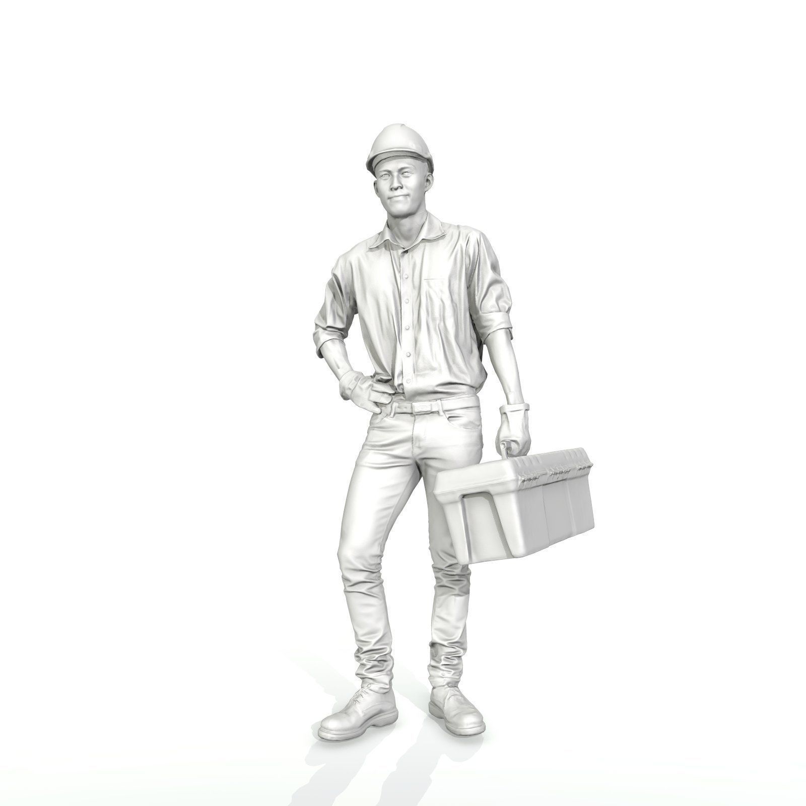 Man with Yellow Helmet Holding Toolbox WMan0308-HD2-O01P01-S 3D model_42