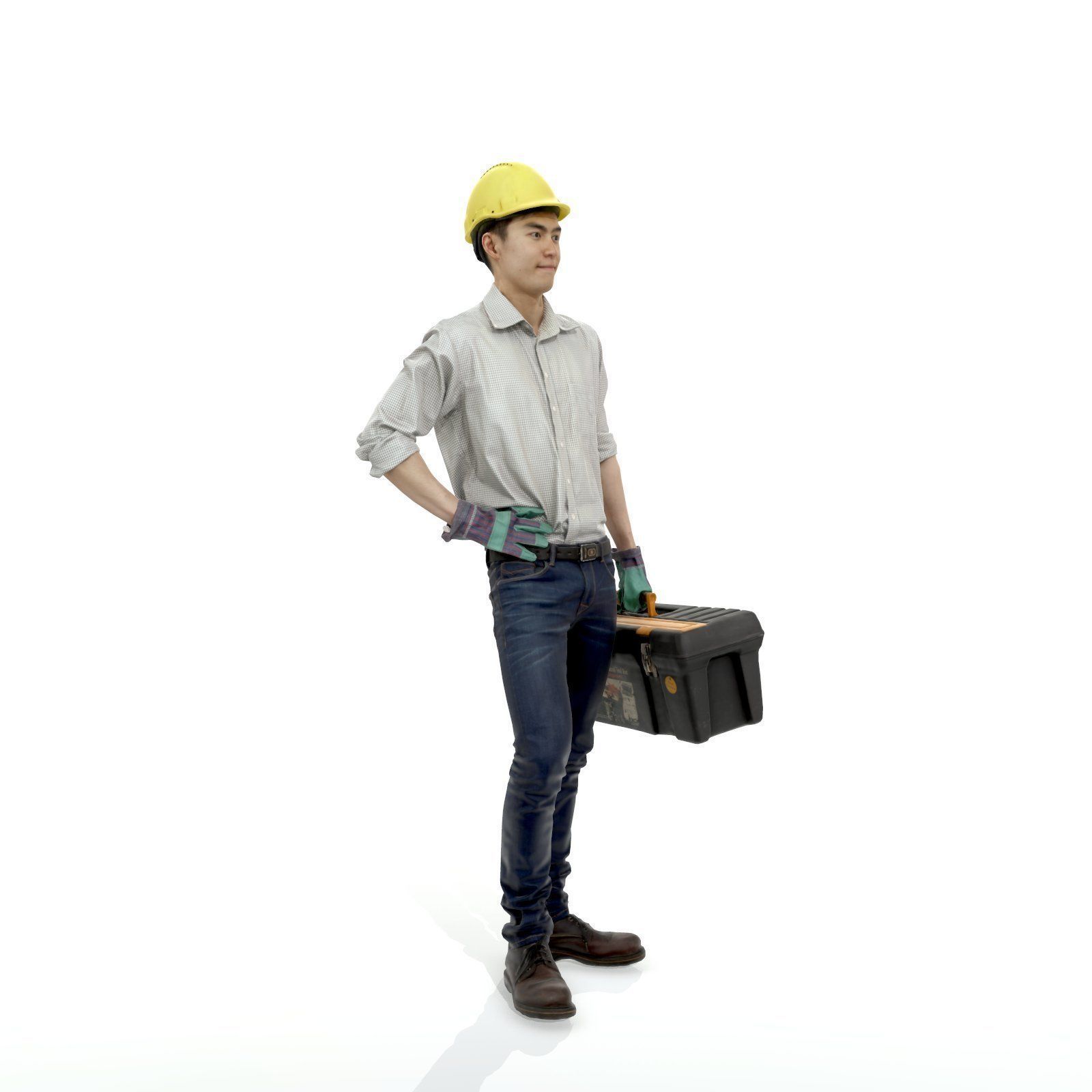Man with Yellow Helmet Holding Toolbox WMan0308-HD2-O01P01-S 3D model_55