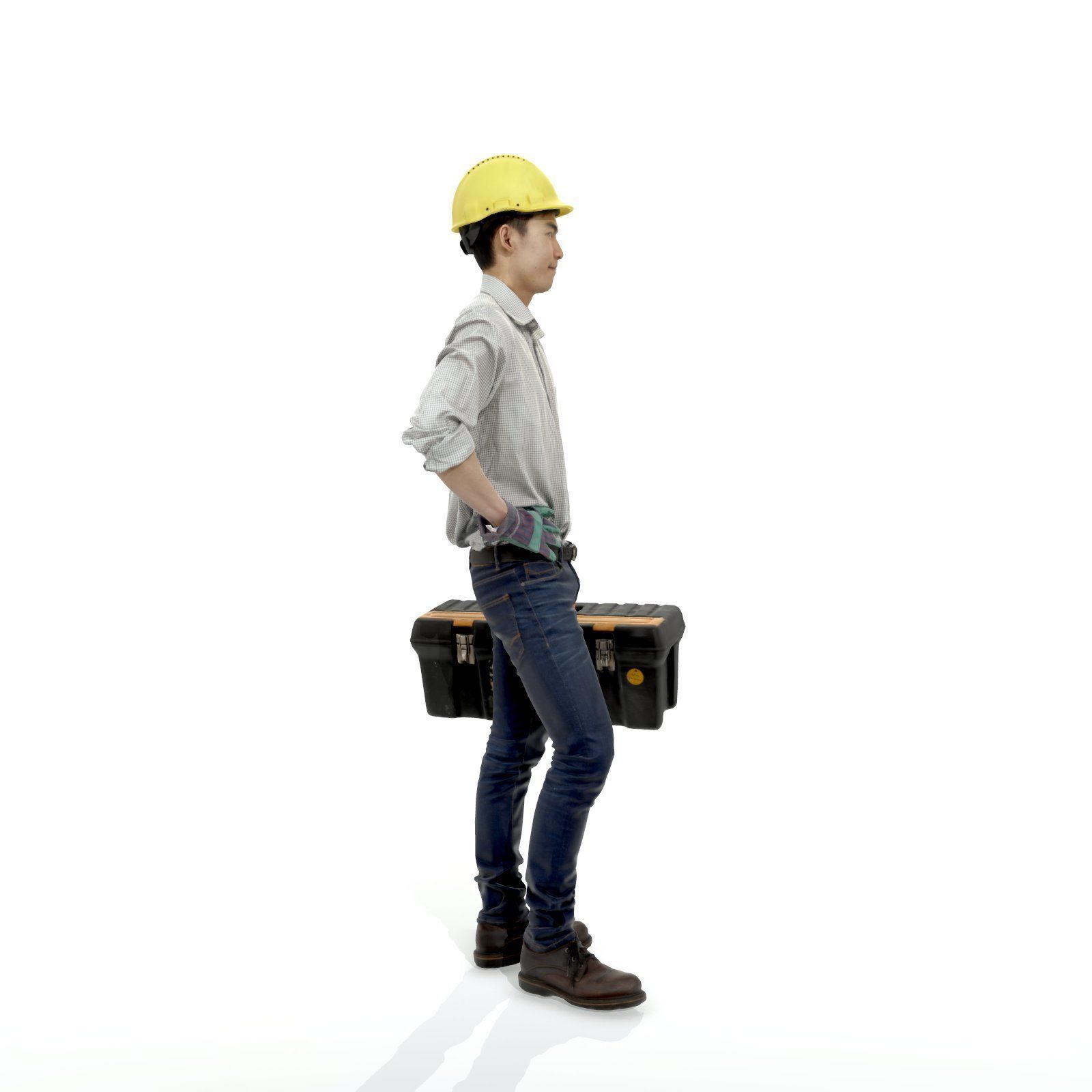 Man with Yellow Helmet Holding Toolbox WMan0308-HD2-O01P01-S 3D model_60