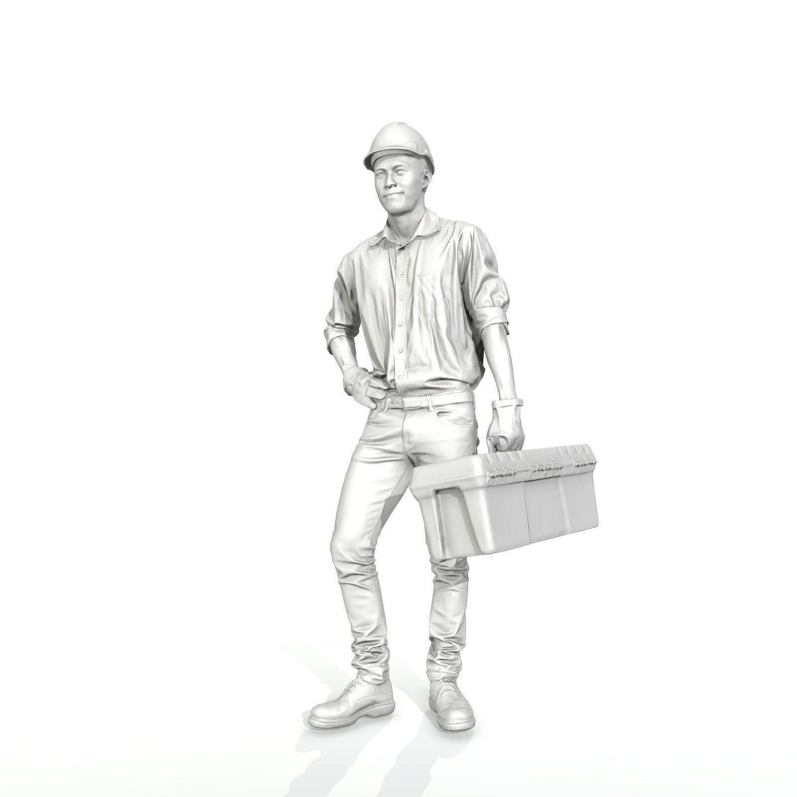 Man with Yellow Helmet Holding Toolbox WMan0308-HD2-O01P01-S 3D model_39
