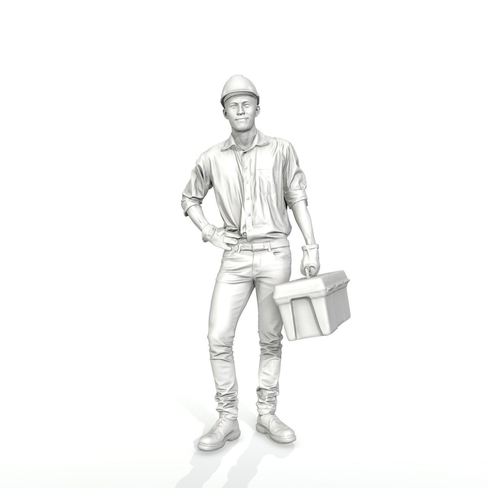 Man with Yellow Helmet Holding Toolbox WMan0308-HD2-O01P01-S 3D model_40