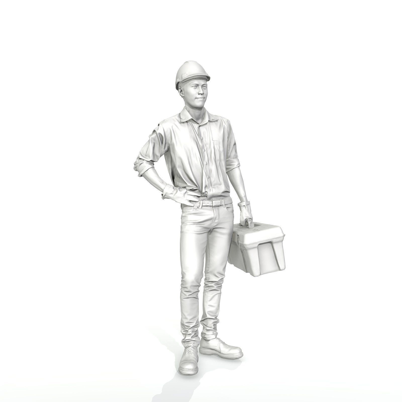 Man with Yellow Helmet Holding Toolbox WMan0308-HD2-O01P01-S 3D model_33