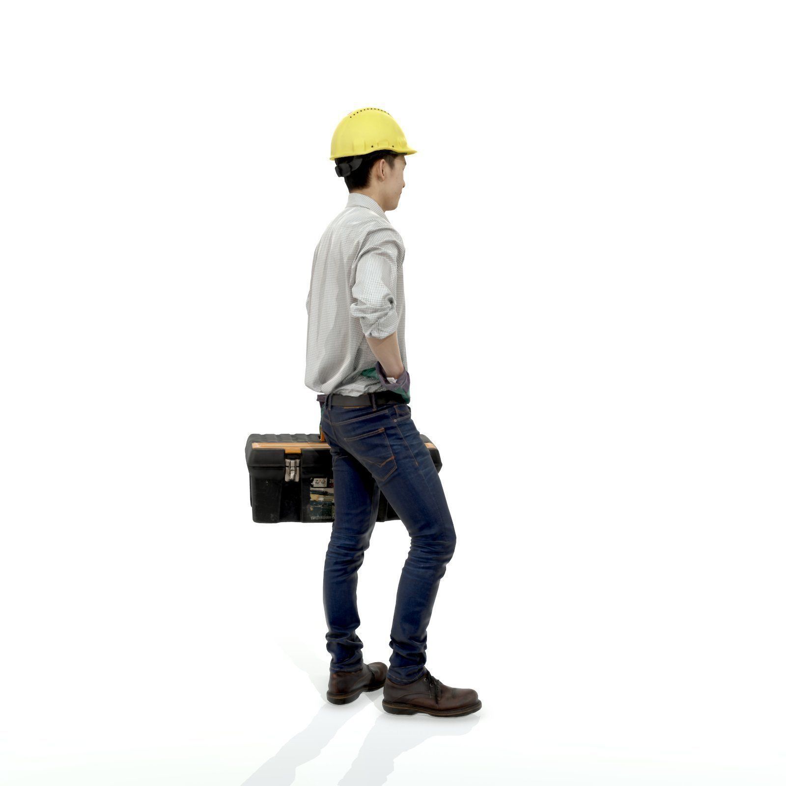 Man with Yellow Helmet Holding Toolbox WMan0308-HD2-O01P01-S 3D model_2