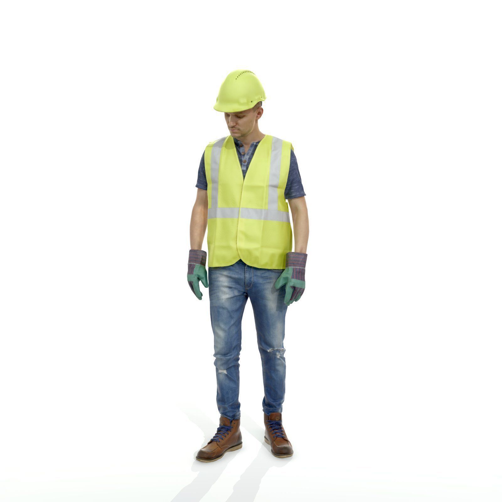 Worker with Yellow Vest and Helmet WMan0307-HD2-O01P01-S 3D model_31