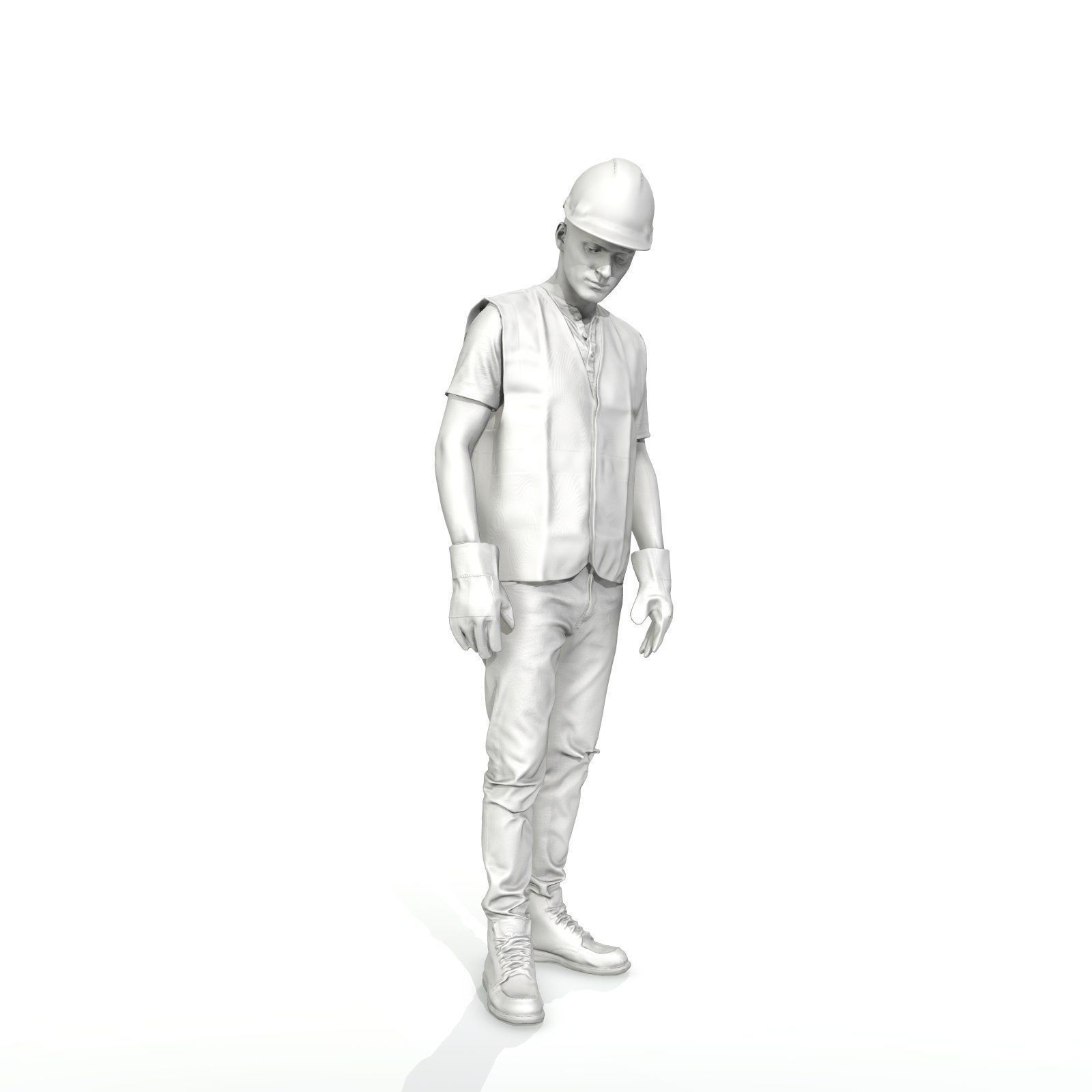 Worker with Yellow Vest and Helmet WMan0307-HD2-O01P01-S 3D model_24