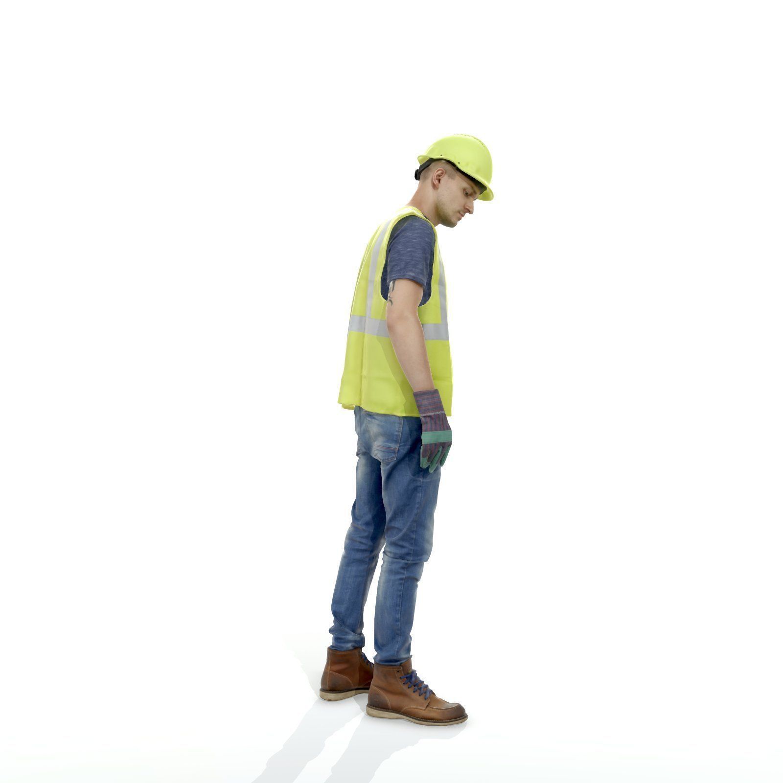 Worker with Yellow Vest and Helmet WMan0307-HD2-O01P01-S 3D model_28