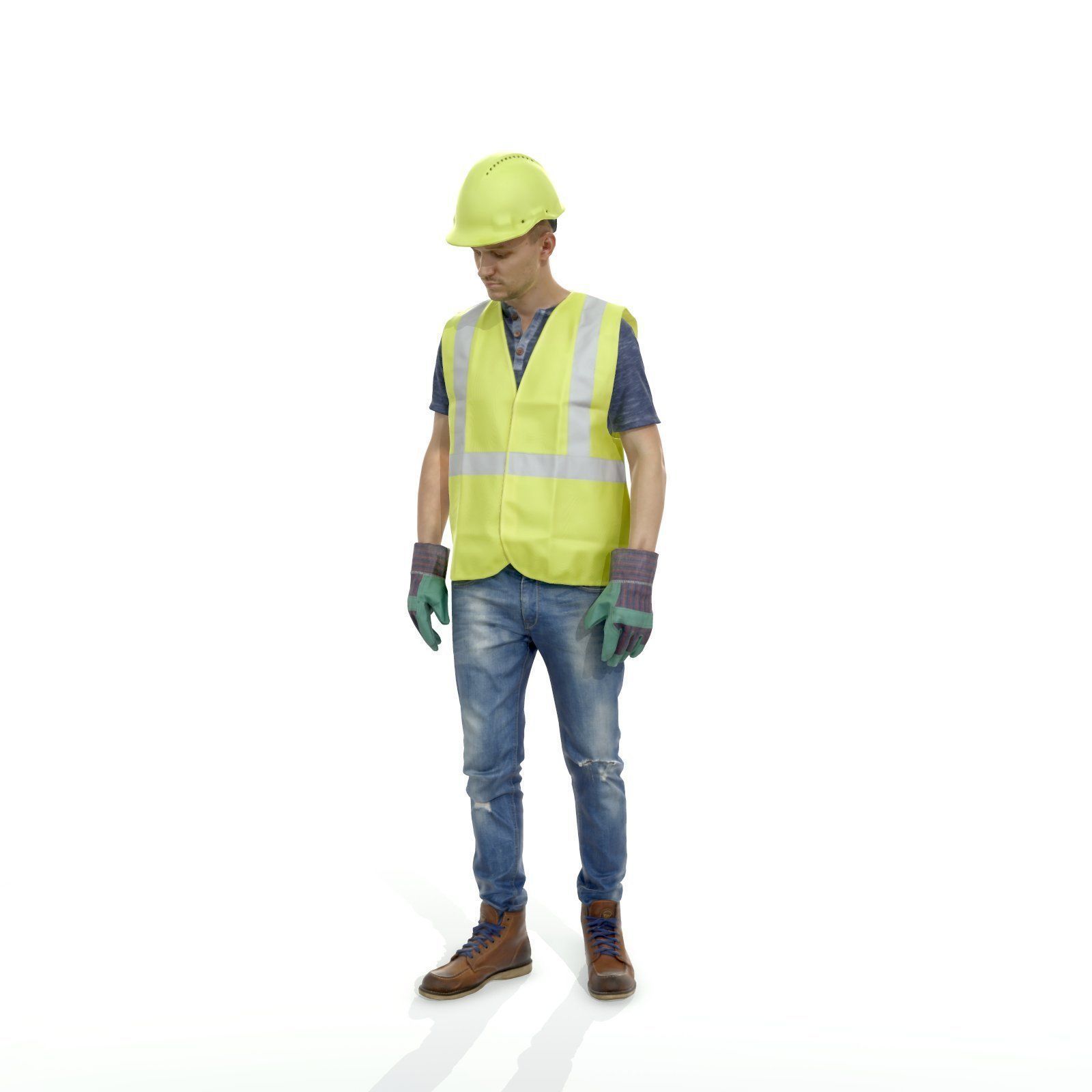 Worker with Yellow Vest and Helmet WMan0307-HD2-O01P01-S 3D model_25