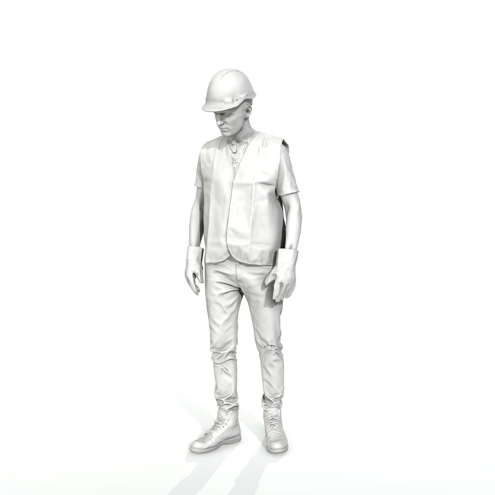 Worker with Yellow Vest and Helmet WMan0307-HD2-O01P01-S 3D model_11