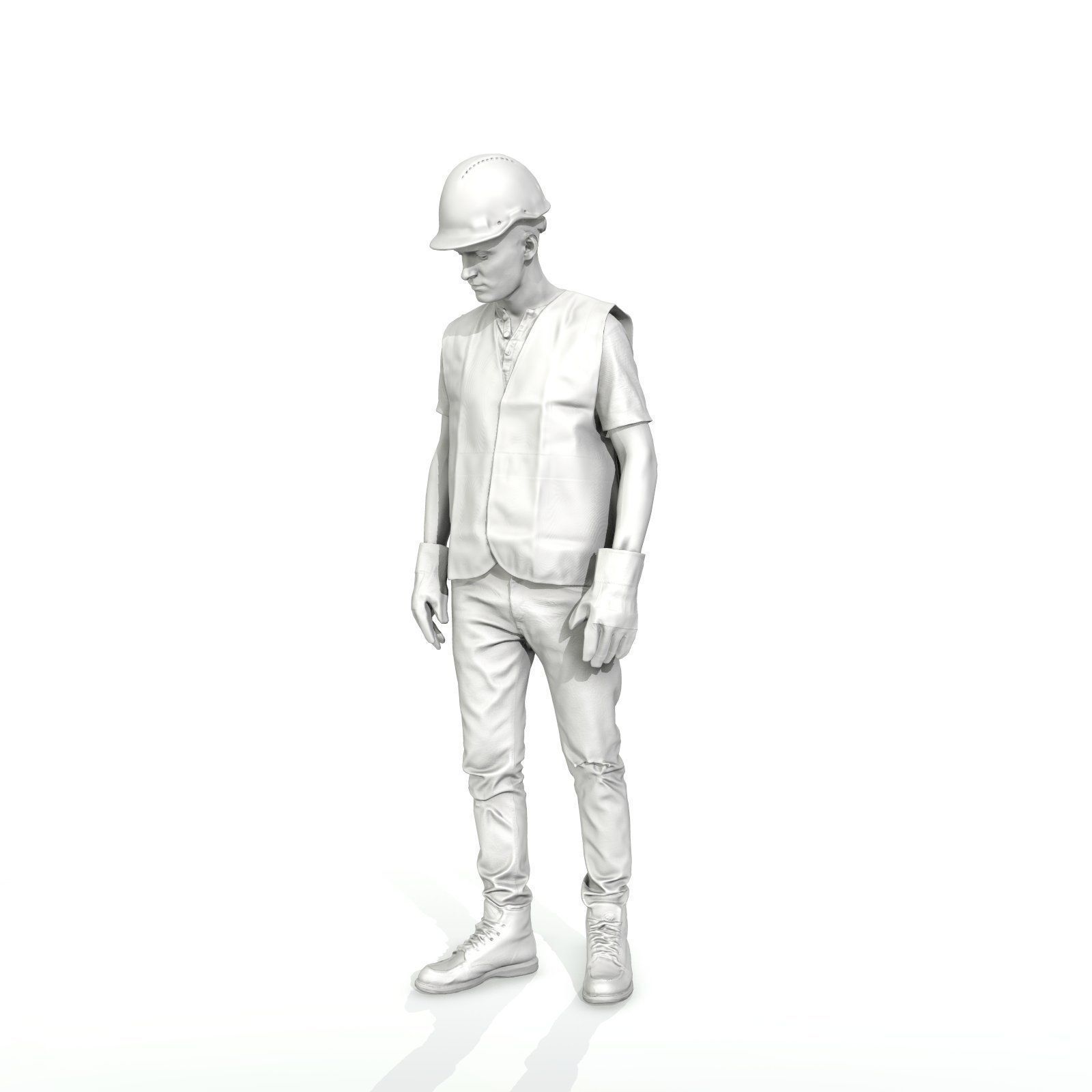 Worker with Yellow Vest and Helmet WMan0307-HD2-O01P01-S 3D model_22