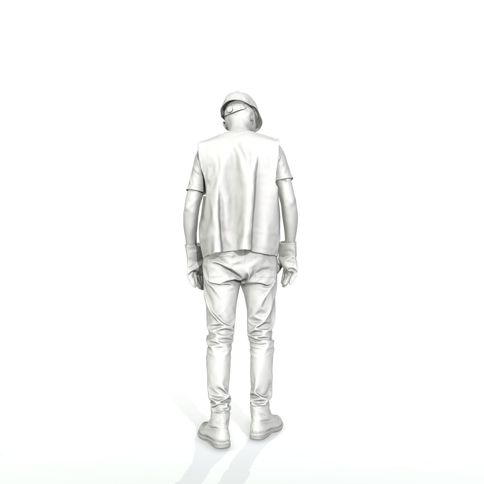 Worker with Yellow Vest and Helmet WMan0307-HD2-O01P01-S 3D model_29