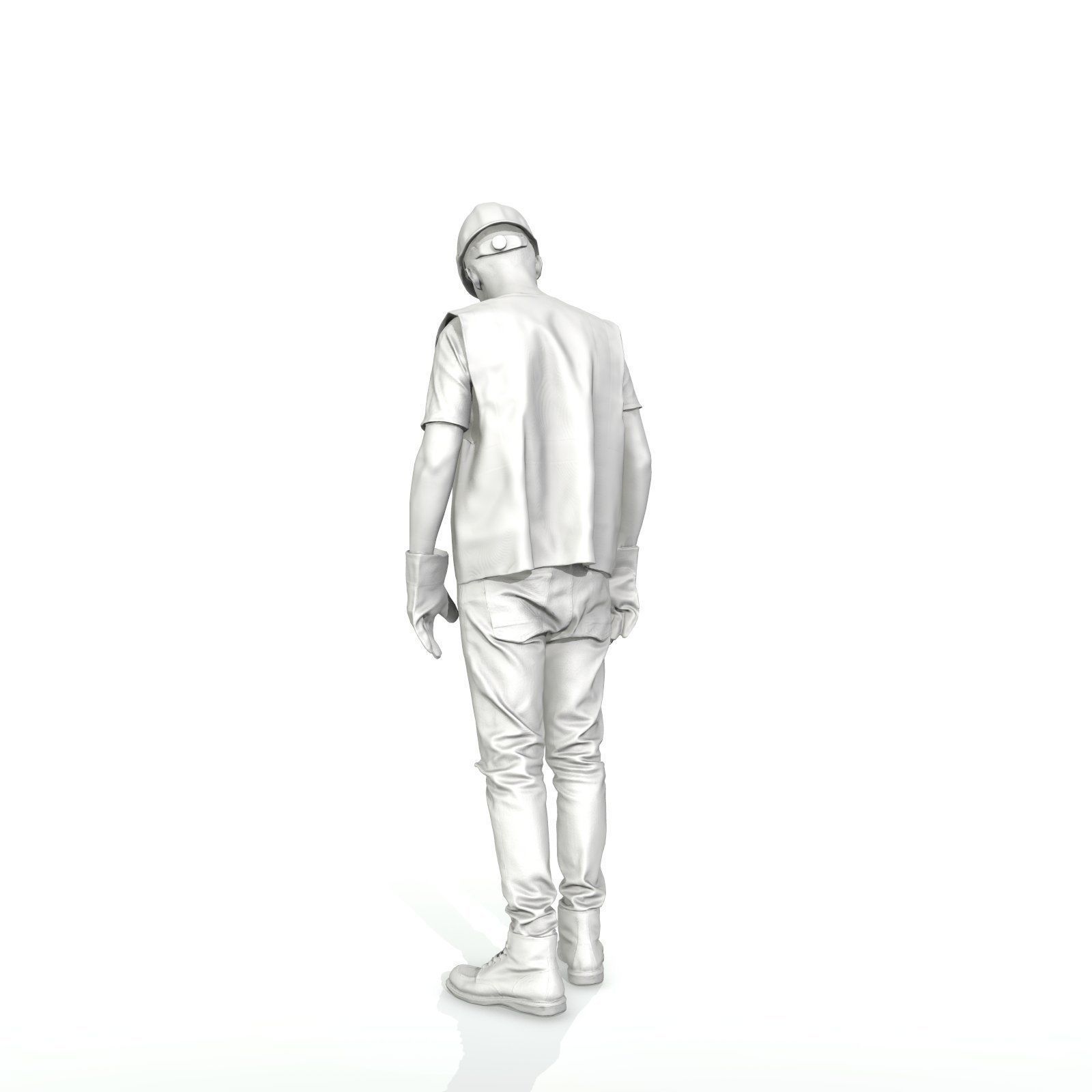 Worker with Yellow Vest and Helmet WMan0307-HD2-O01P01-S 3D model_66