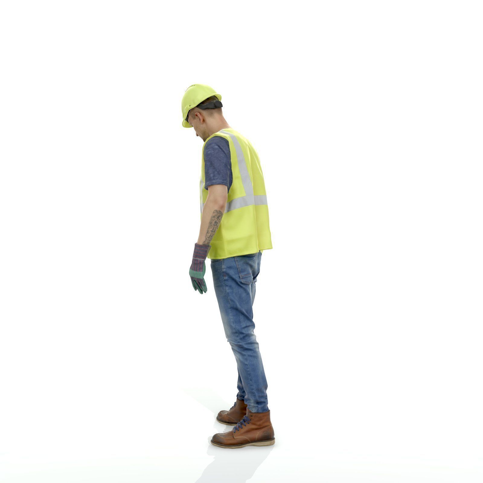 Worker with Yellow Vest and Helmet WMan0307-HD2-O01P01-S 3D model_3