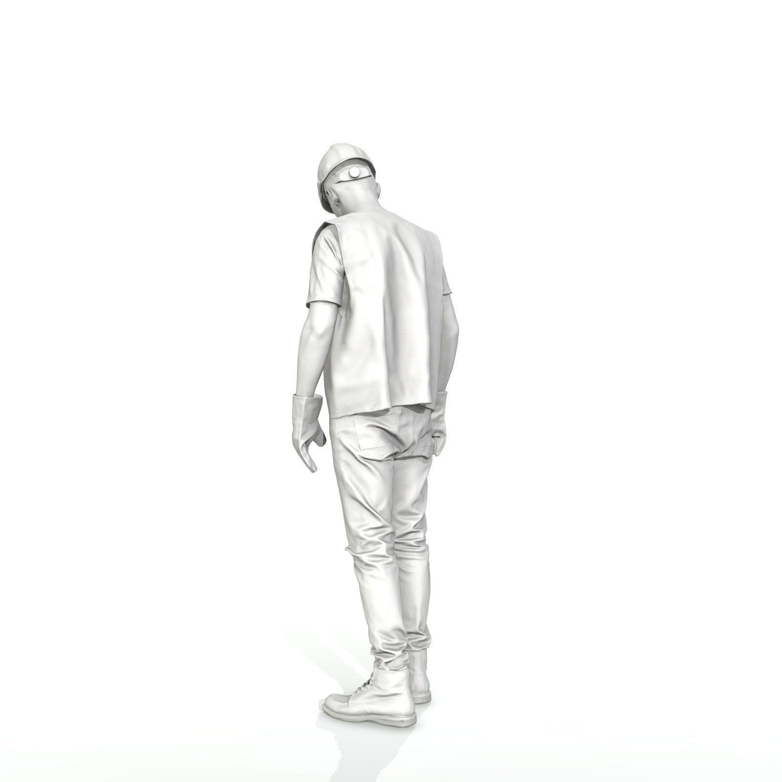 Worker with Yellow Vest and Helmet WMan0307-HD2-O01P01-S 3D model_9