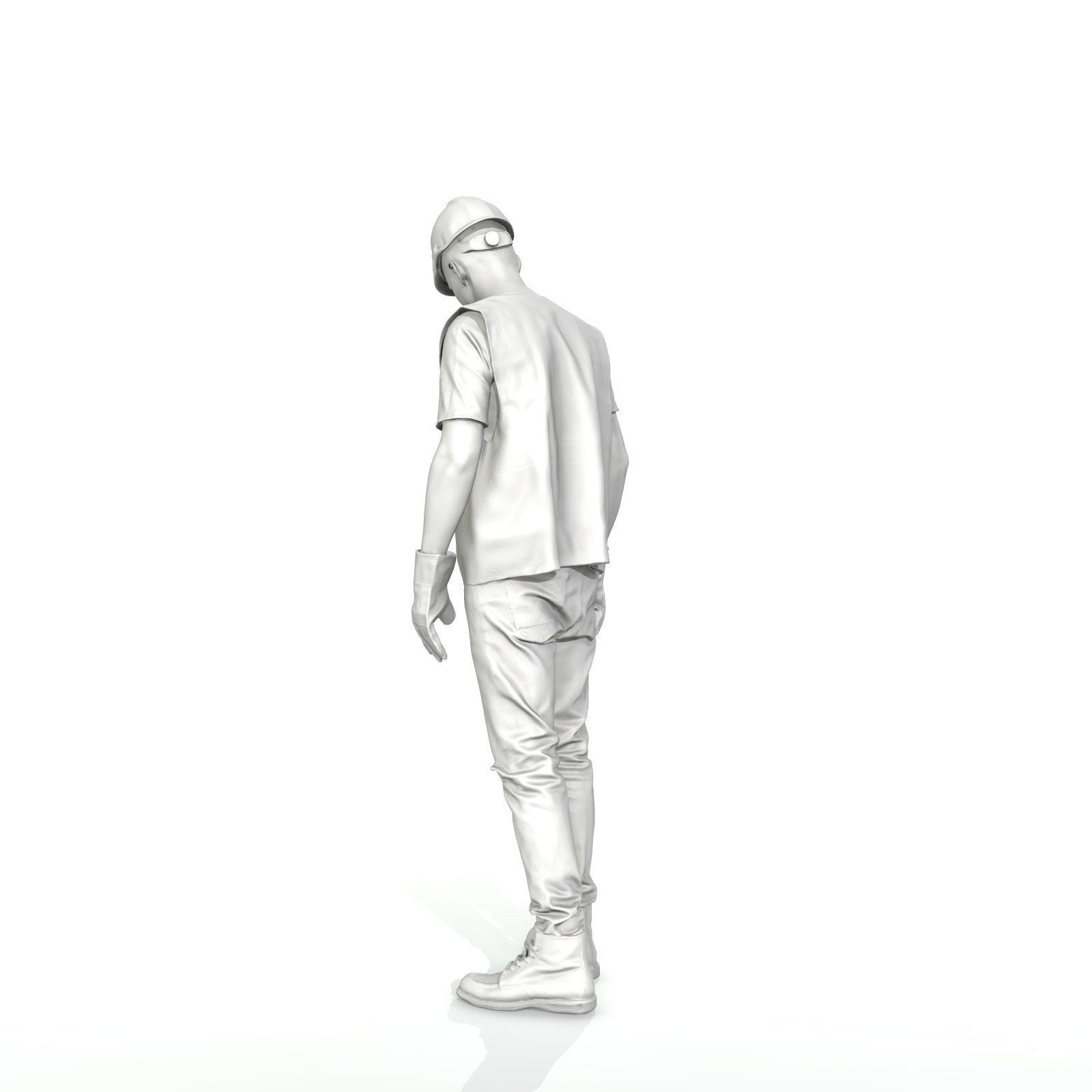 Worker with Yellow Vest and Helmet WMan0307-HD2-O01P01-S 3D model_26