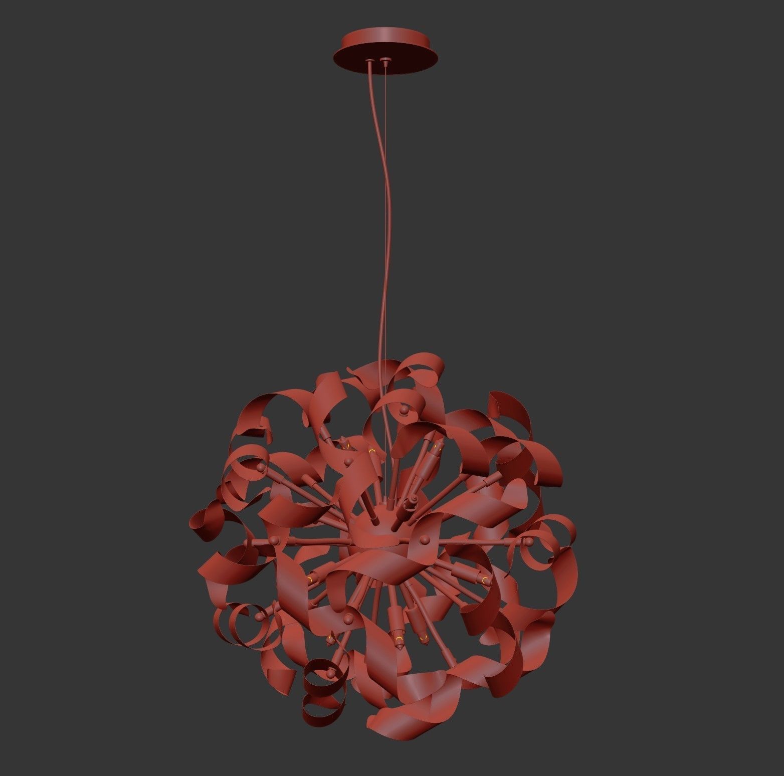 75412x Turbio Lightstar Hanging Chandelier 3D model_10