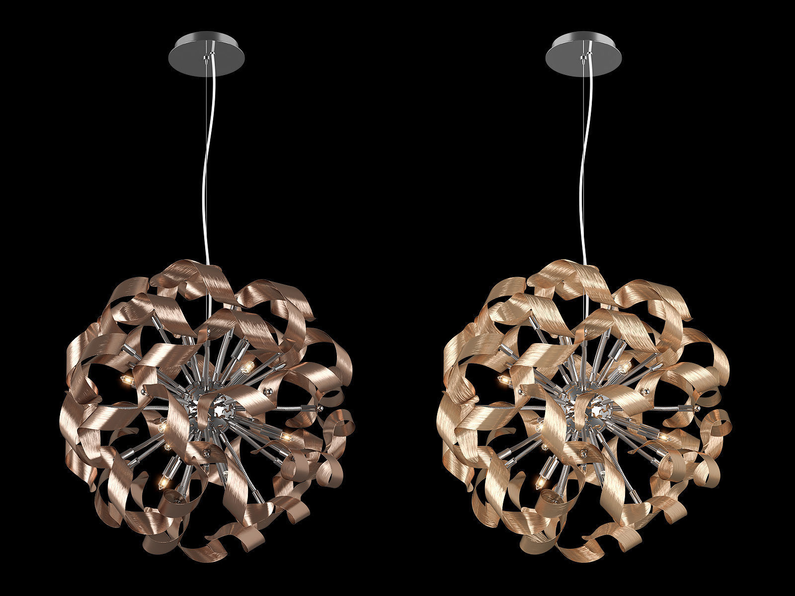 75412x Turbio Lightstar Hanging Chandelier 3D model_1