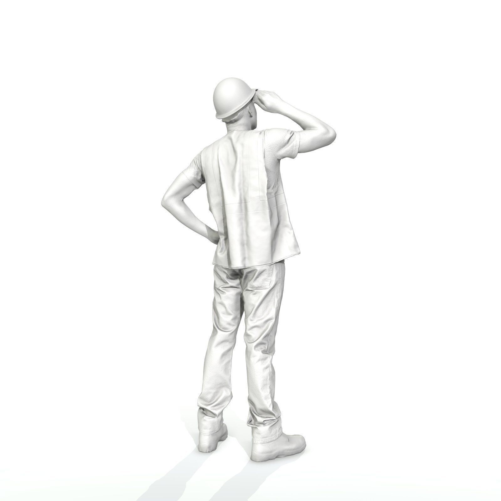 Worker with Yellow Vest and White Helmet WMan0301-HD2-O01P01-S 3D model_10