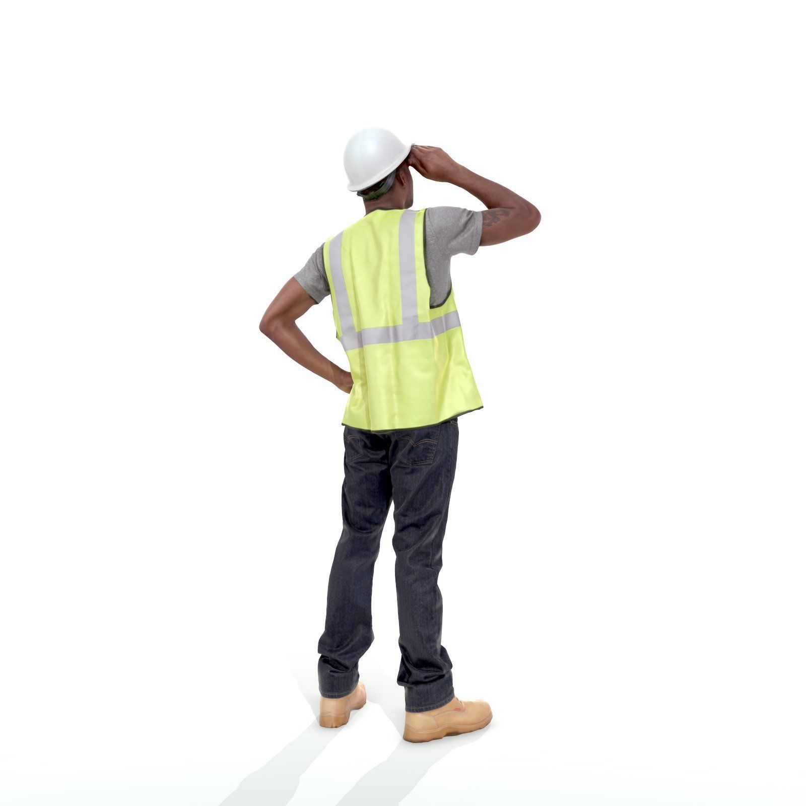 Worker with Yellow Vest and White Helmet WMan0301-HD2-O01P01-S 3D model_37