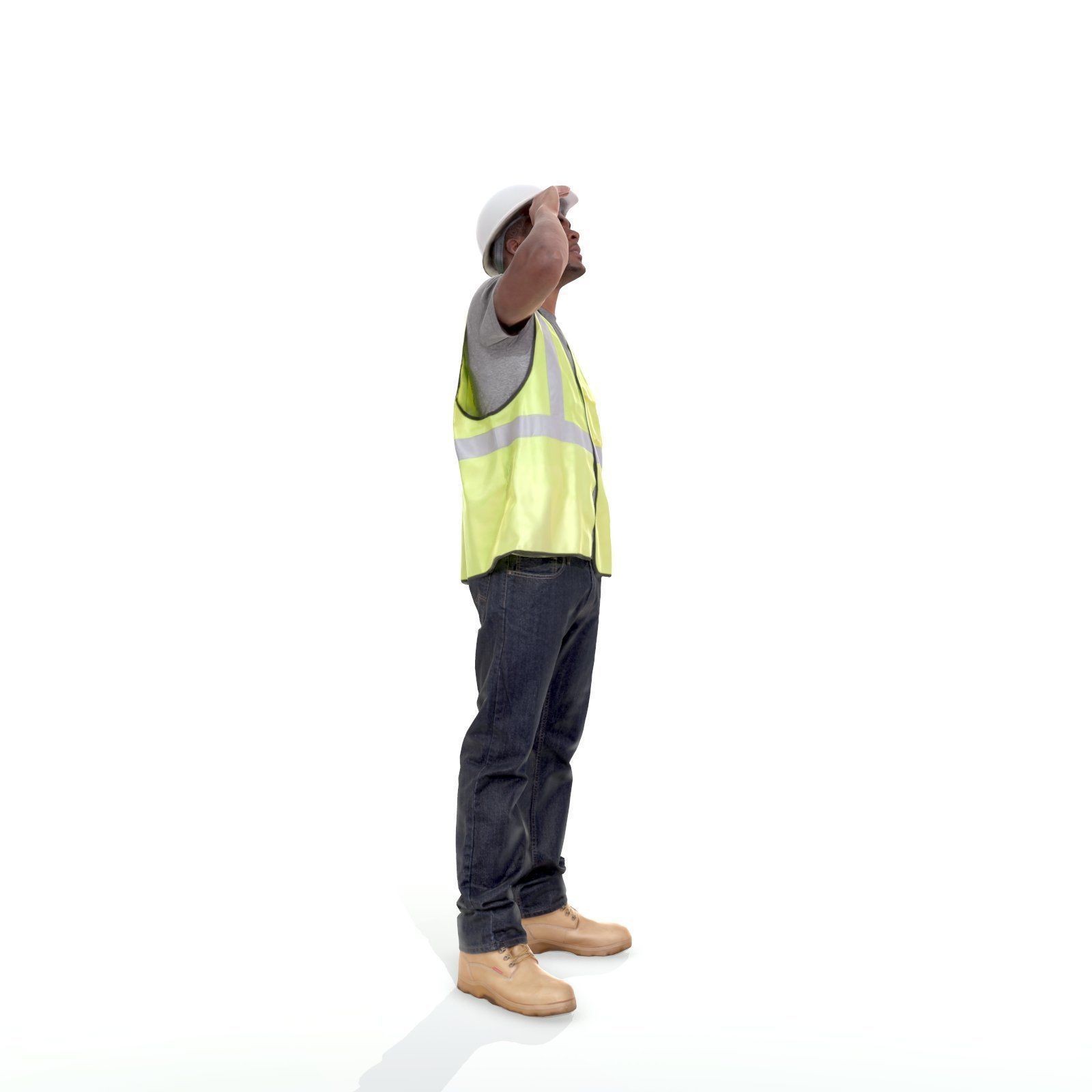 Worker with Yellow Vest and White Helmet WMan0301-HD2-O01P01-S 3D model_70