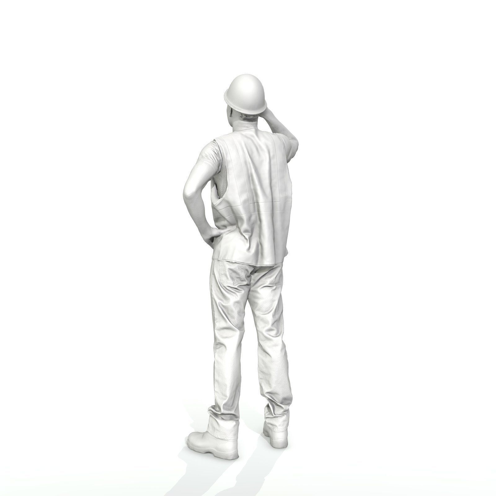 Worker with Yellow Vest and White Helmet WMan0301-HD2-O01P01-S 3D model_31