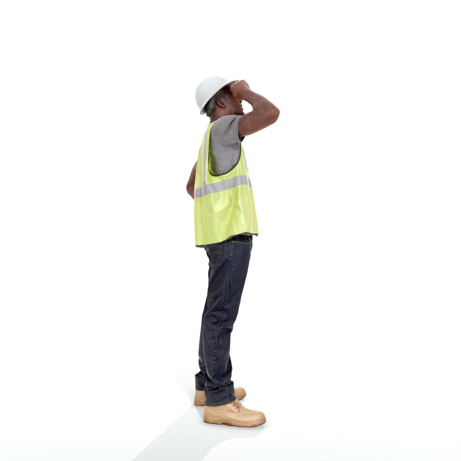 Worker with Yellow Vest and White Helmet WMan0301-HD2-O01P01-S 3D model_3