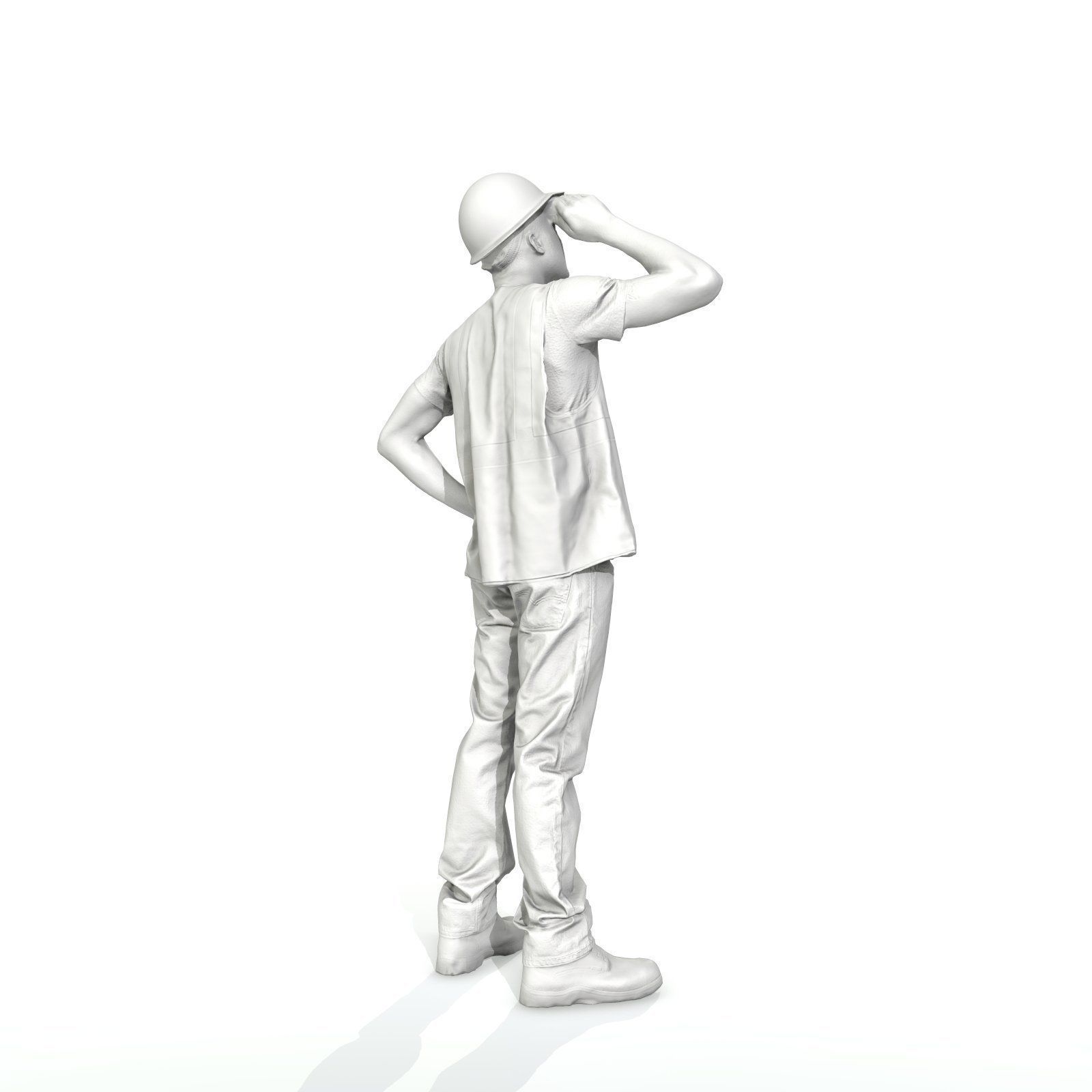Worker with Yellow Vest and White Helmet WMan0301-HD2-O01P01-S 3D model_21