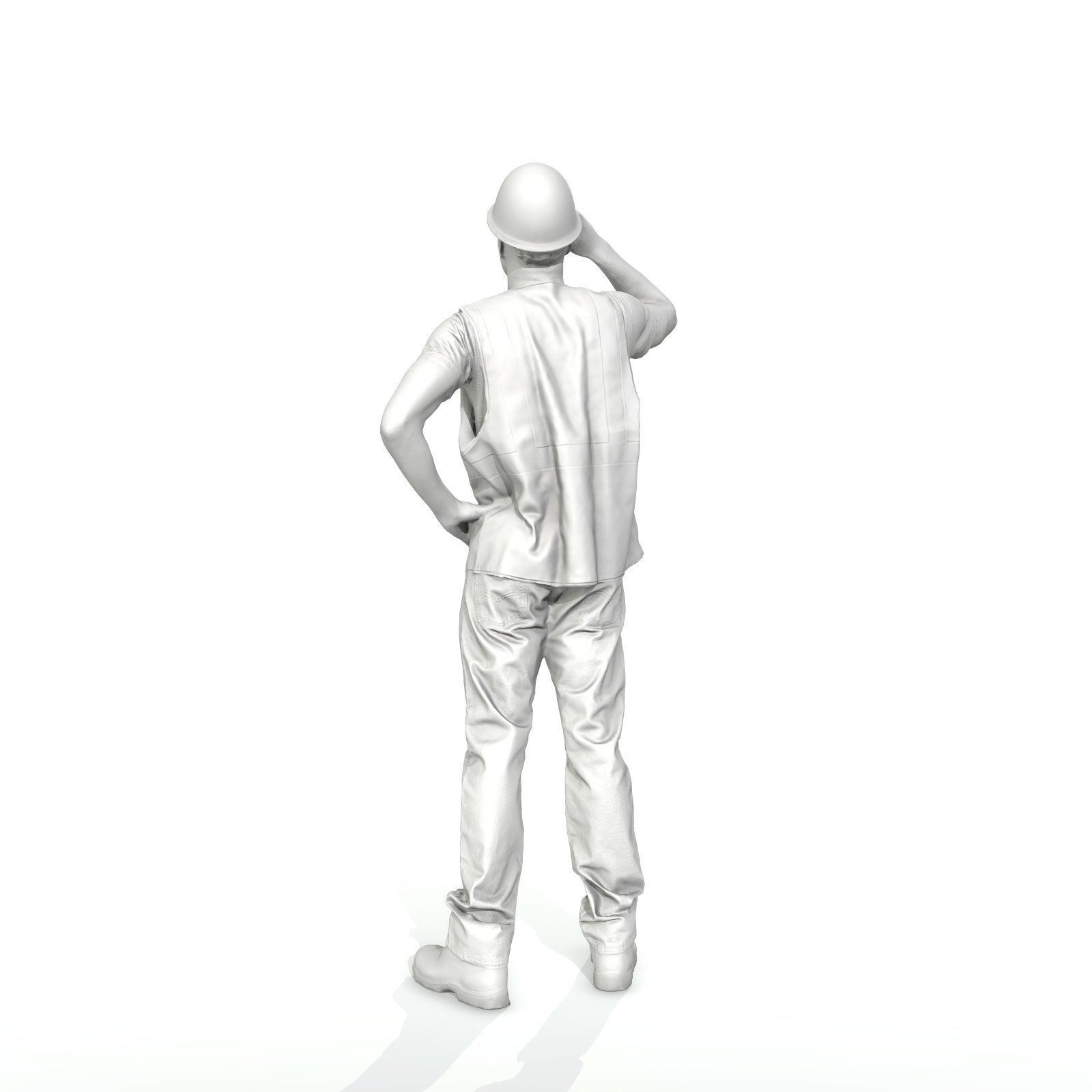 Worker with Yellow Vest and White Helmet WMan0301-HD2-O01P01-S 3D model_67