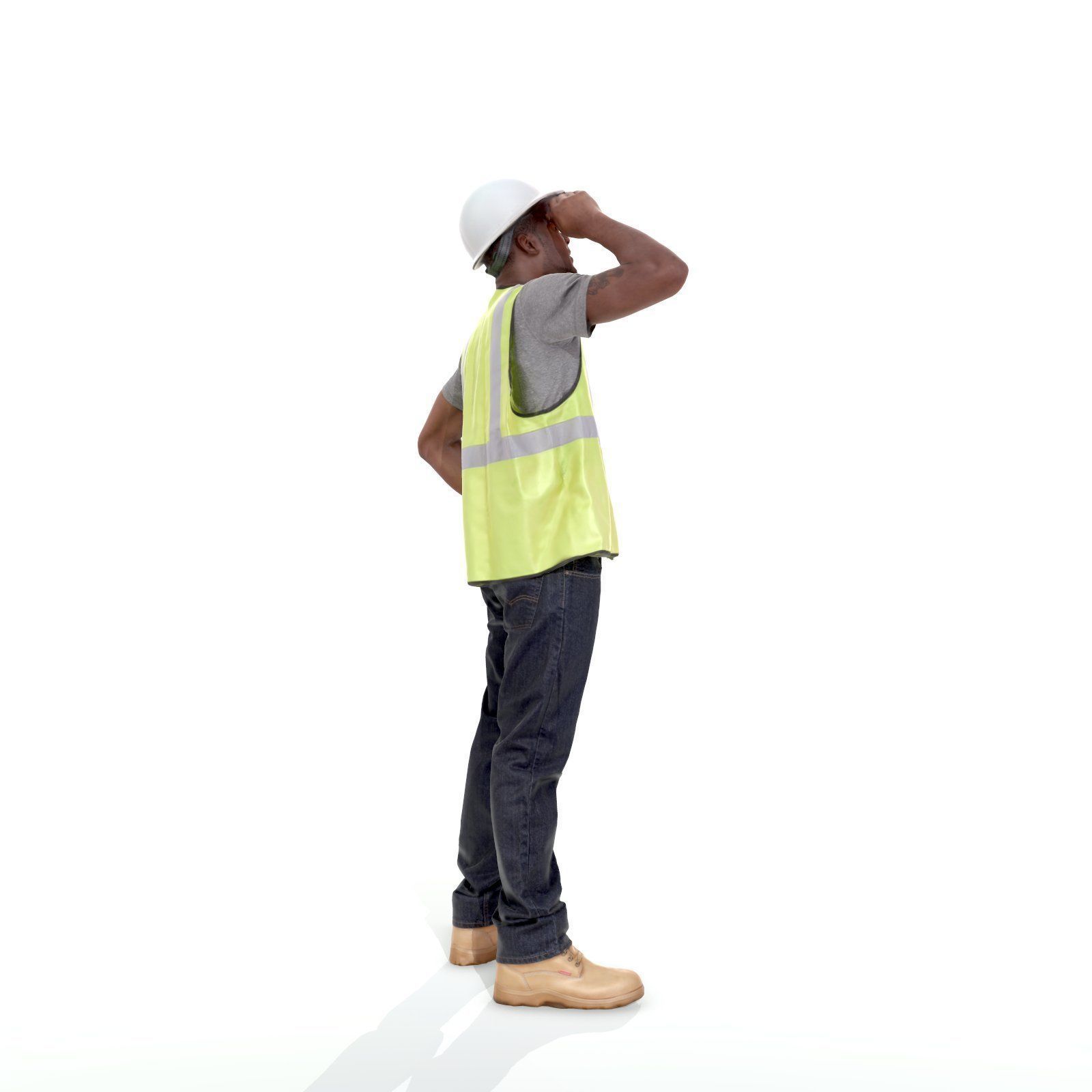 Worker with Yellow Vest and White Helmet WMan0301-HD2-O01P01-S 3D model_28