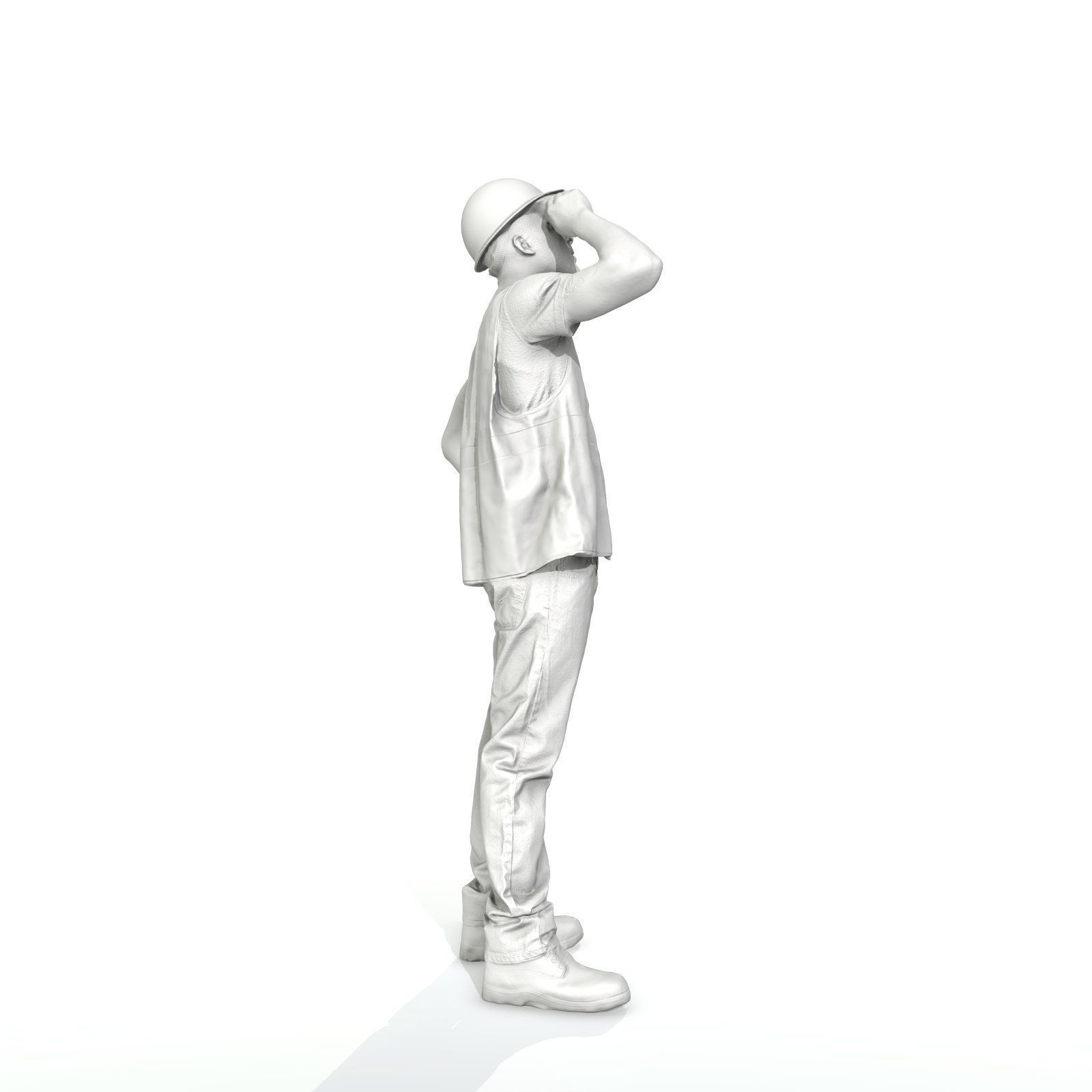 Worker with Yellow Vest and White Helmet WMan0301-HD2-O01P01-S 3D model_50