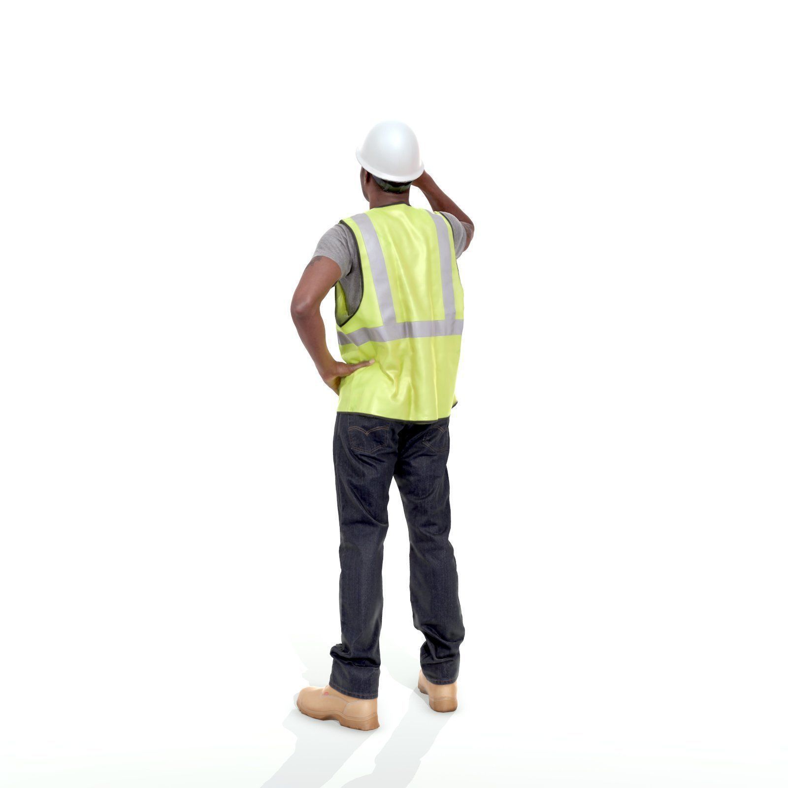 Worker with Yellow Vest and White Helmet WMan0301-HD2-O01P01-S 3D model_11