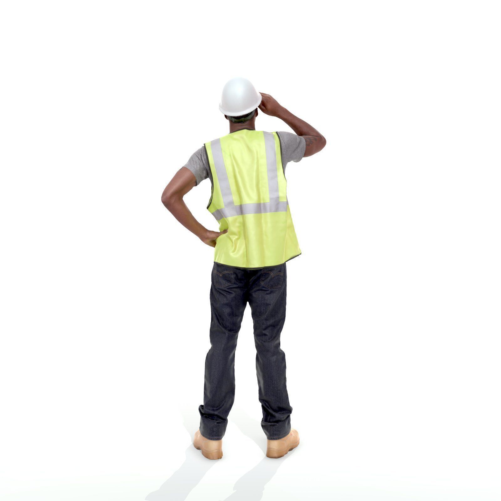 Worker with Yellow Vest and White Helmet WMan0301-HD2-O01P01-S 3D model_44