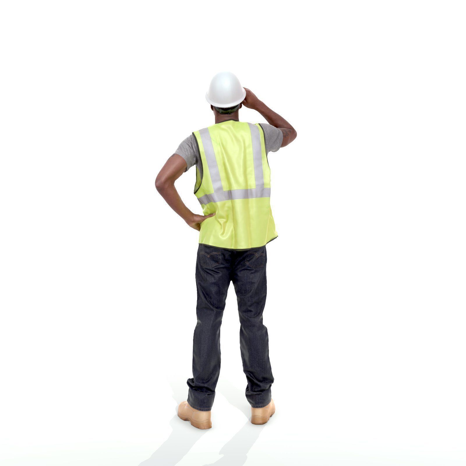 Worker with Yellow Vest and White Helmet WMan0301-HD2-O01P01-S 3D model_38