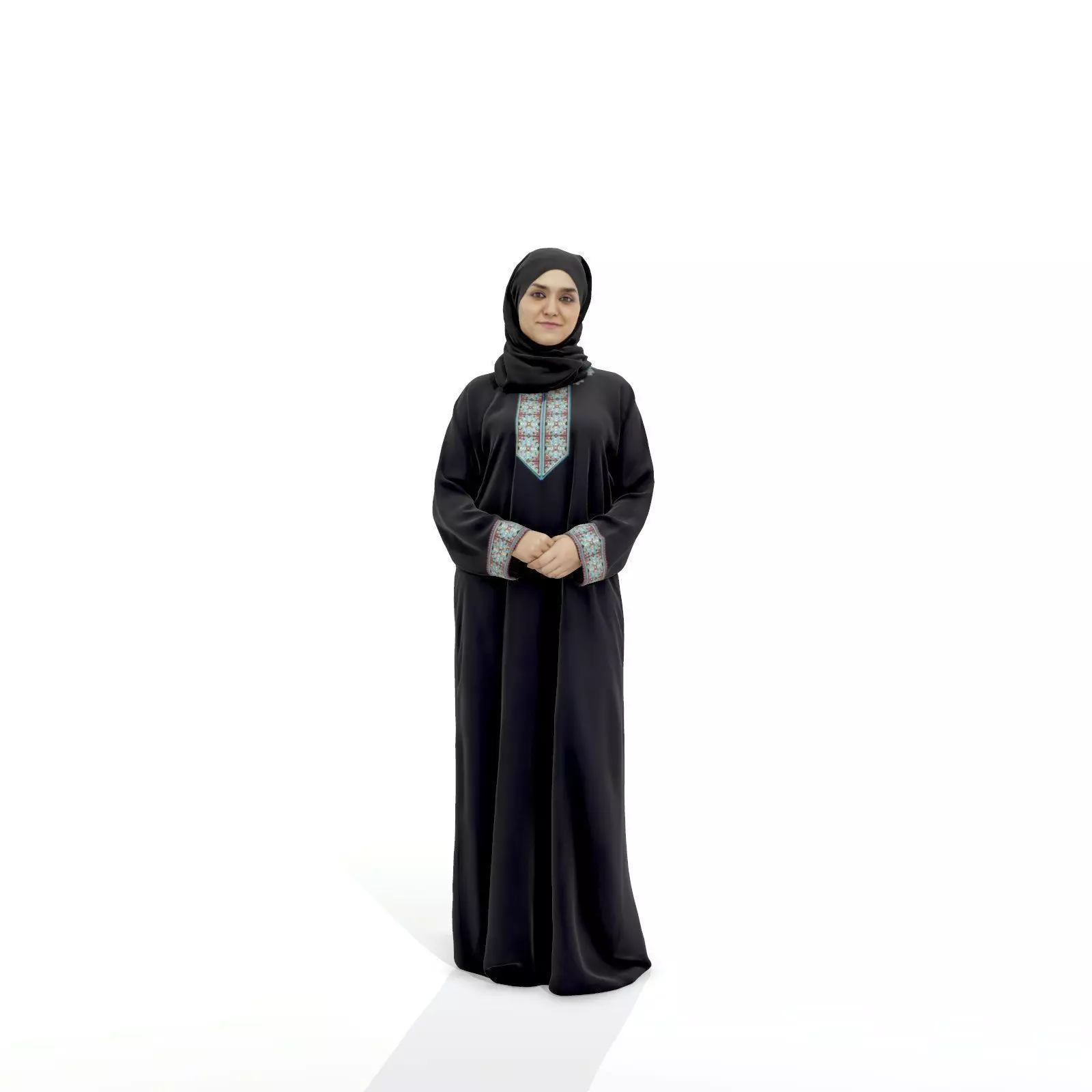 Standing Arabic Woman with Hijab ArWom0005-HD2-O01P03-S 3D model